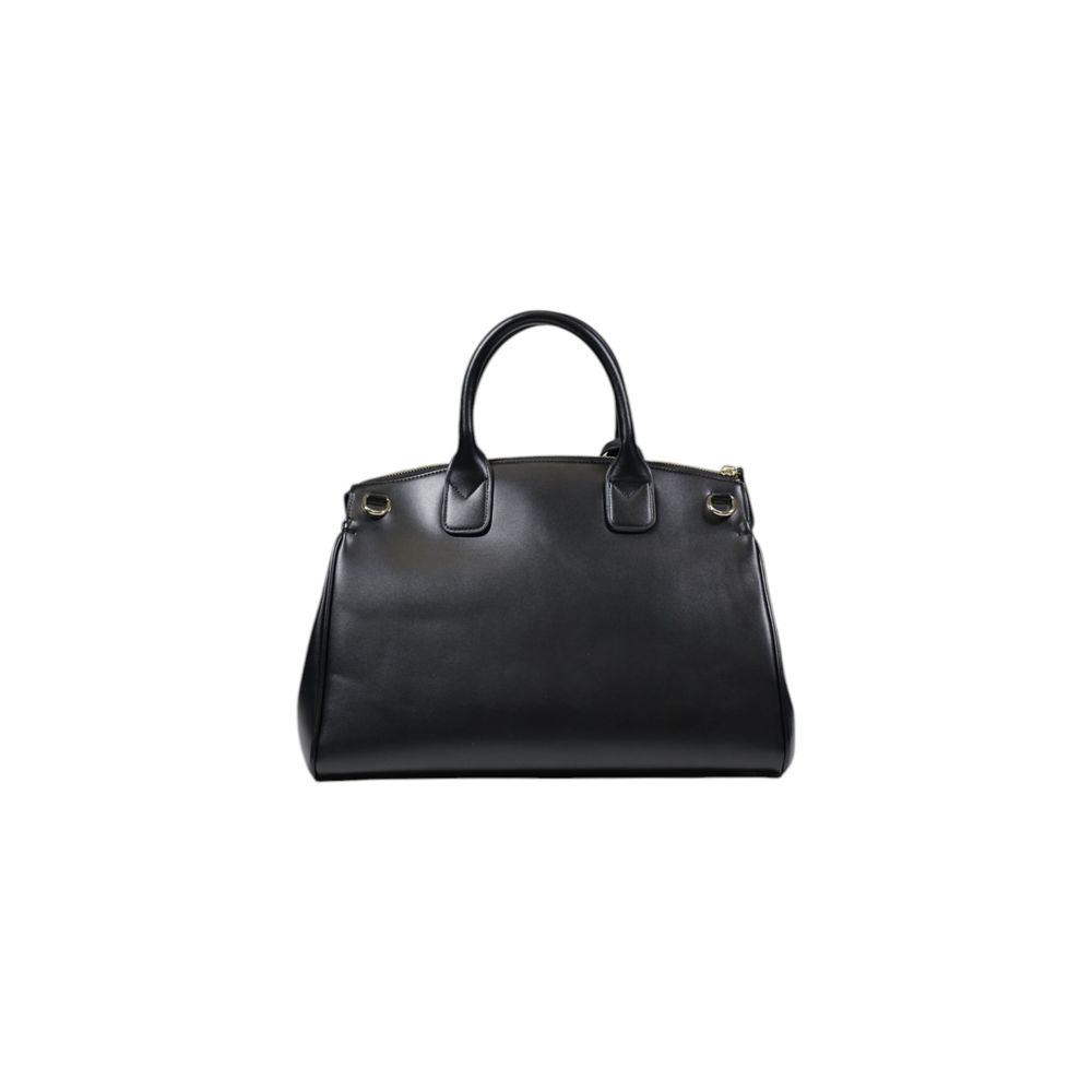 Zwarte polyester handtas