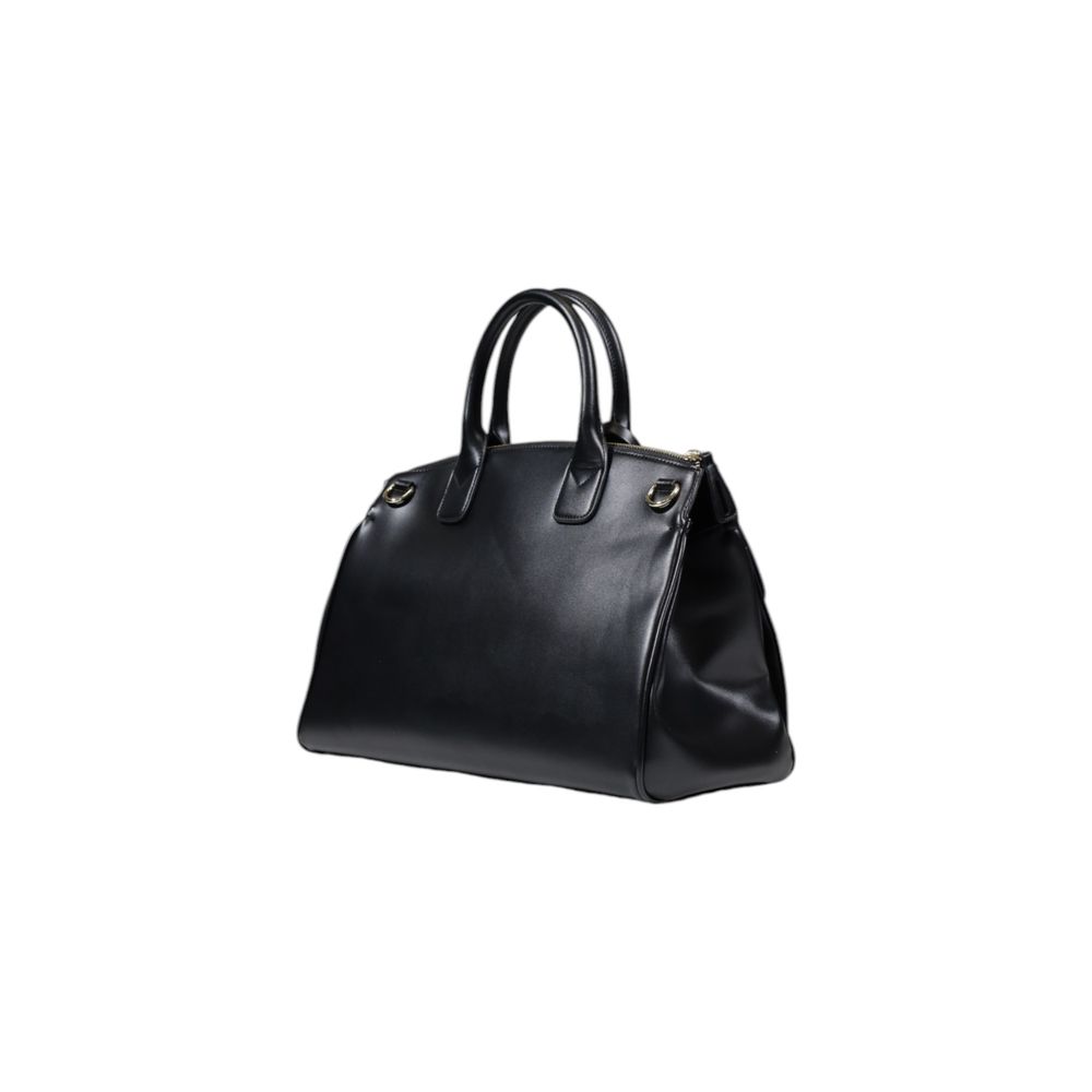 Zwarte polyester handtas
