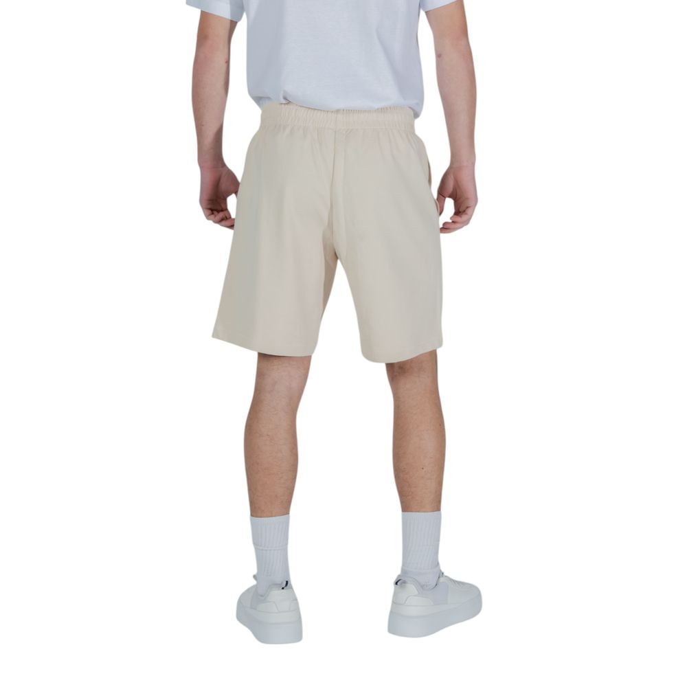 Beige Cotton Bermuda Shorts