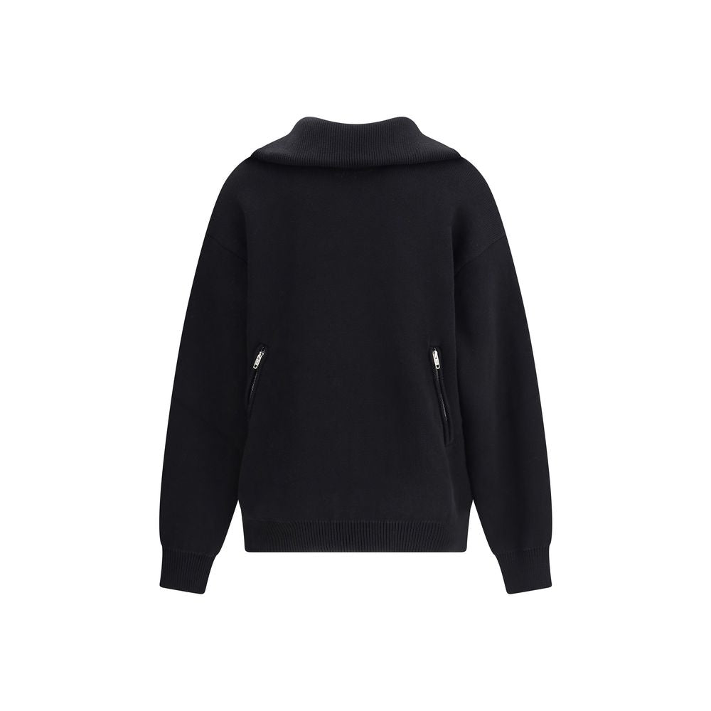 Black Cotton Sweatshirt