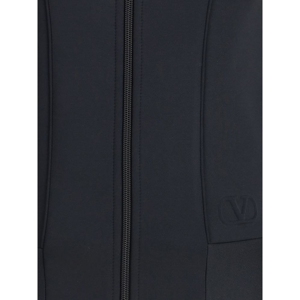 Black Polyester Sweatshirt