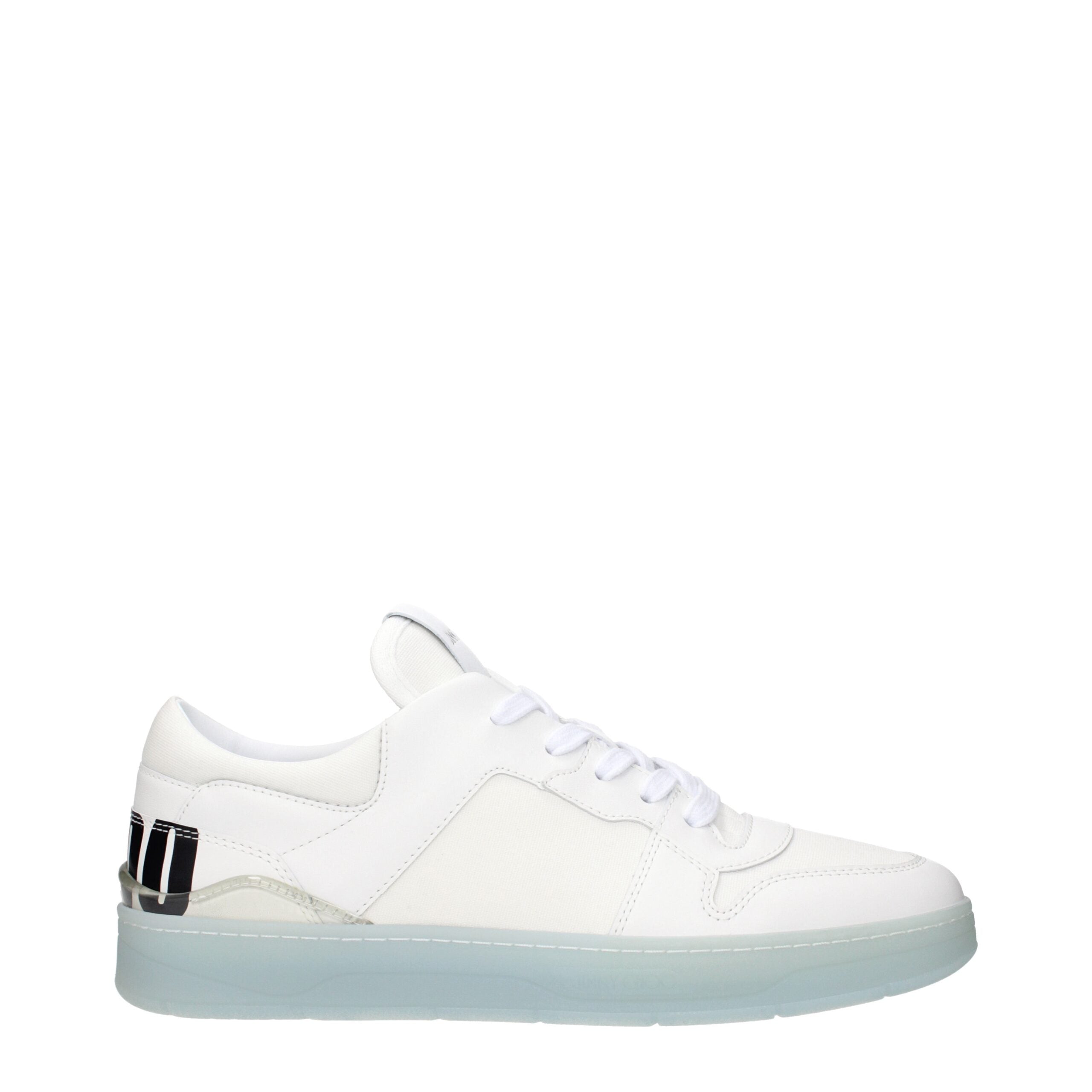 White Leather Low Top Sneakers