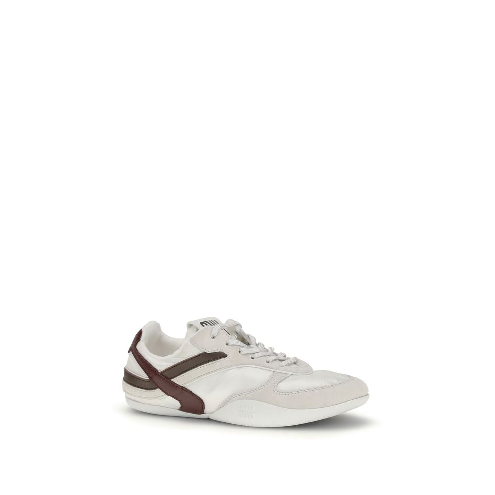 White Calf Leather Bos Taurus Athletic Sneakers