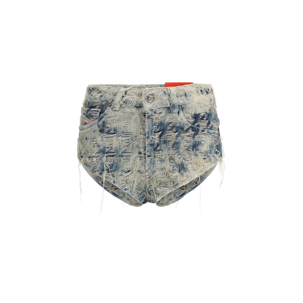 Light Blue Cotton Bermuda Shorts