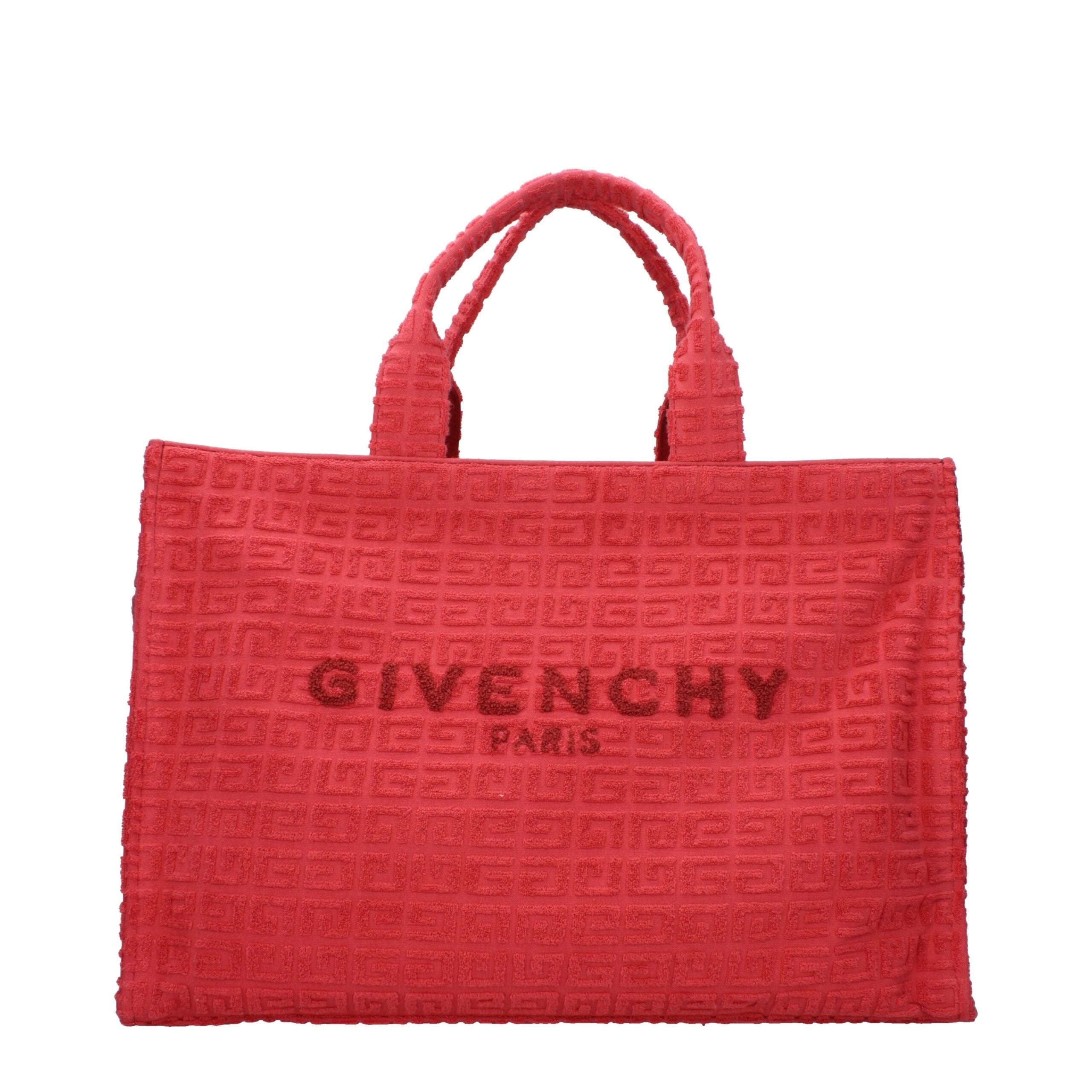 Red Fabric Handbag