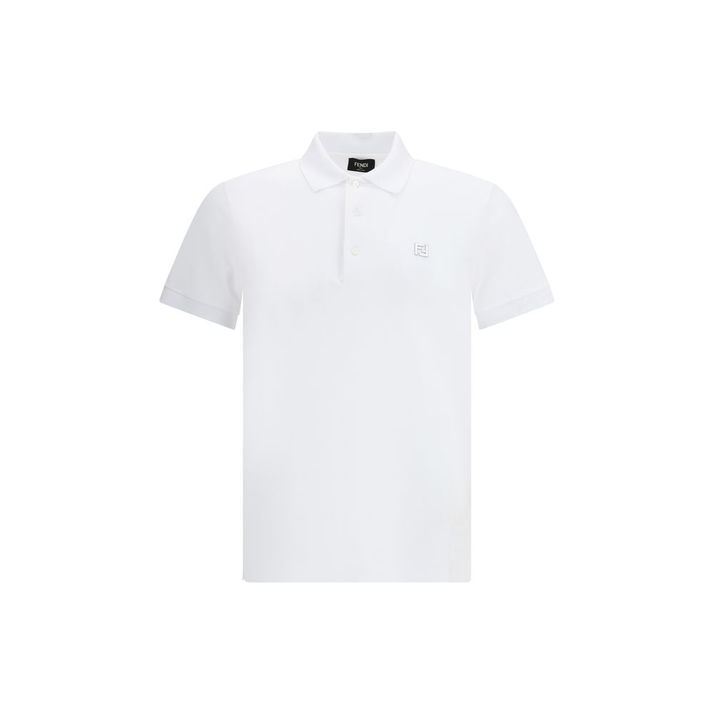 White Cotton Polo Shirt
