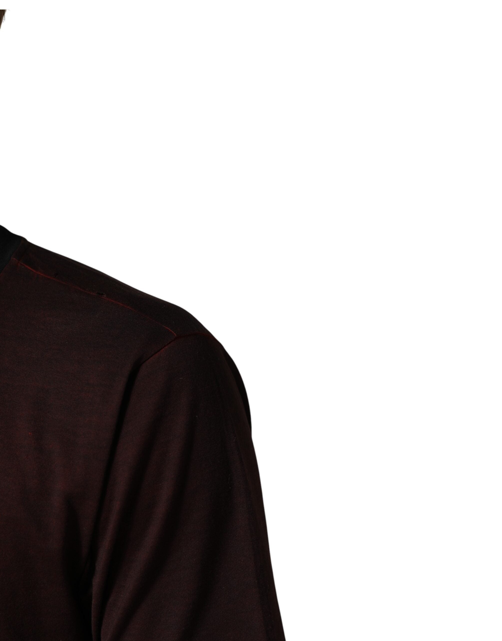 Maroon DG Crown Cotton Crew Neck Men T-shirt