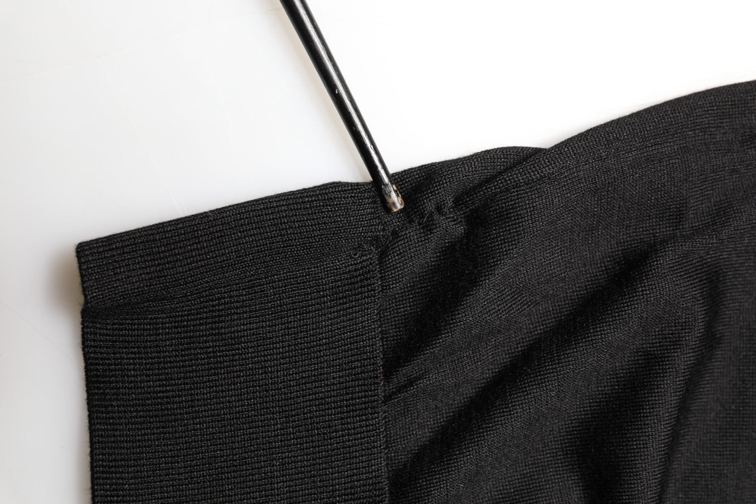 Black Silk Collared Short Sleeve Polo T-shirt