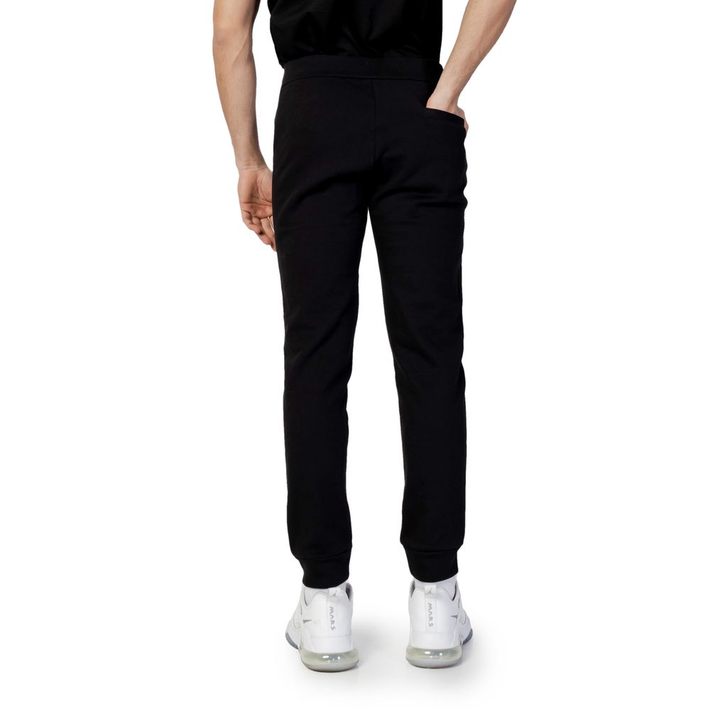 Black Cotton Athletic Pants