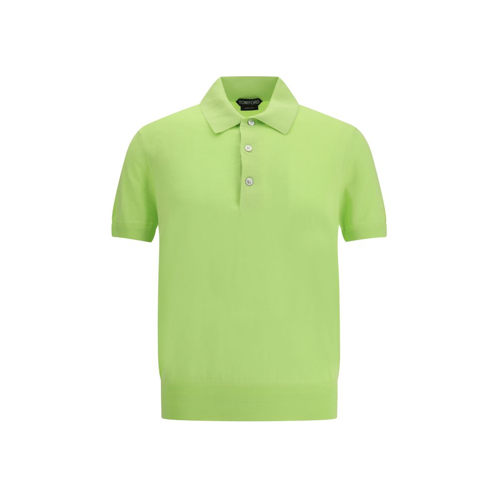 Green Cotton Polo Shirt