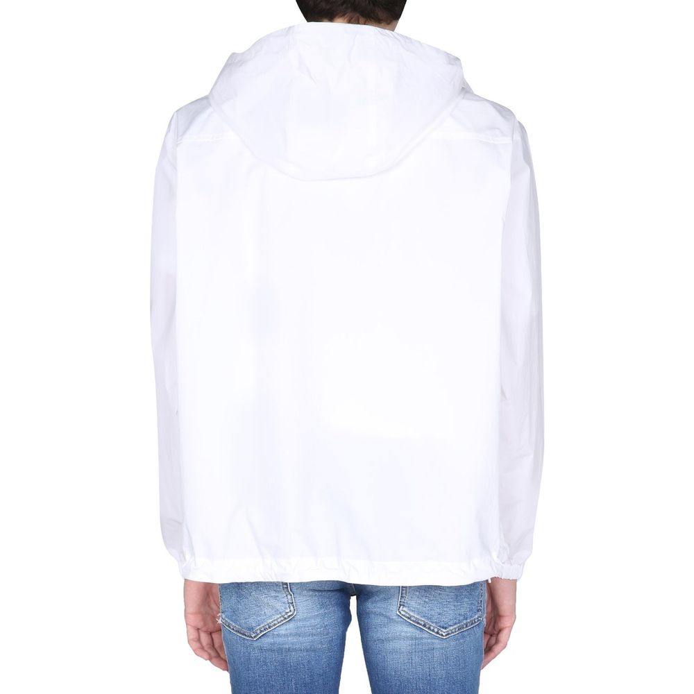 White Cotton Shell Jacket