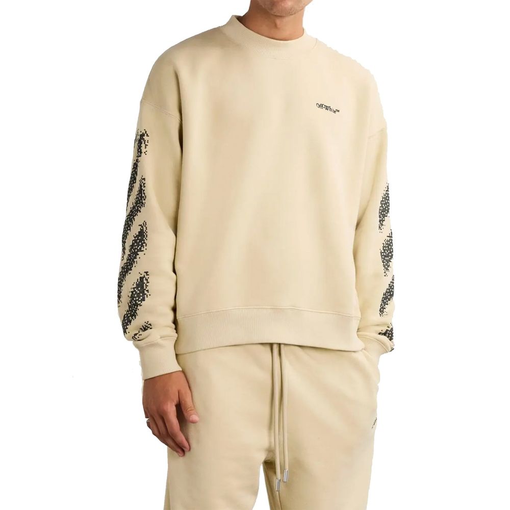 Beige Cotton Sweatshirt