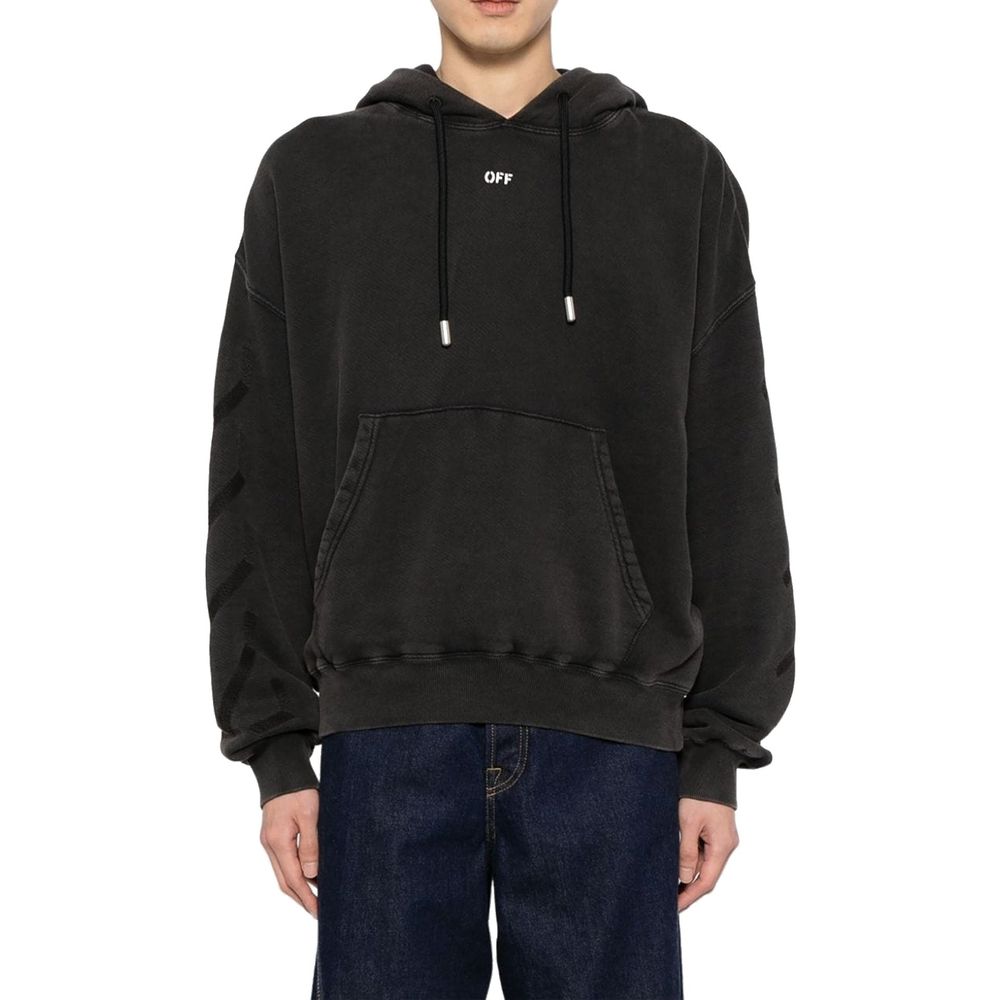 Black Cotton Sweatshirt