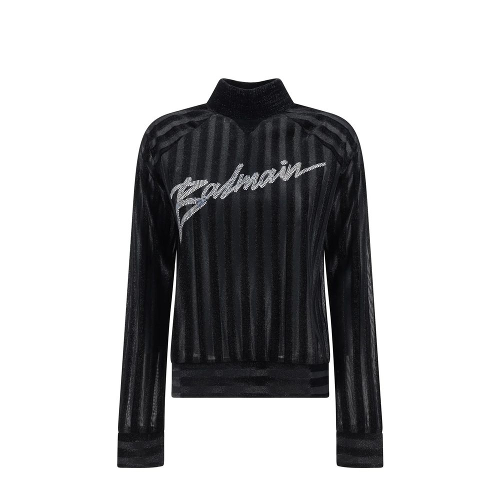 Black Elastane Sweatshirt