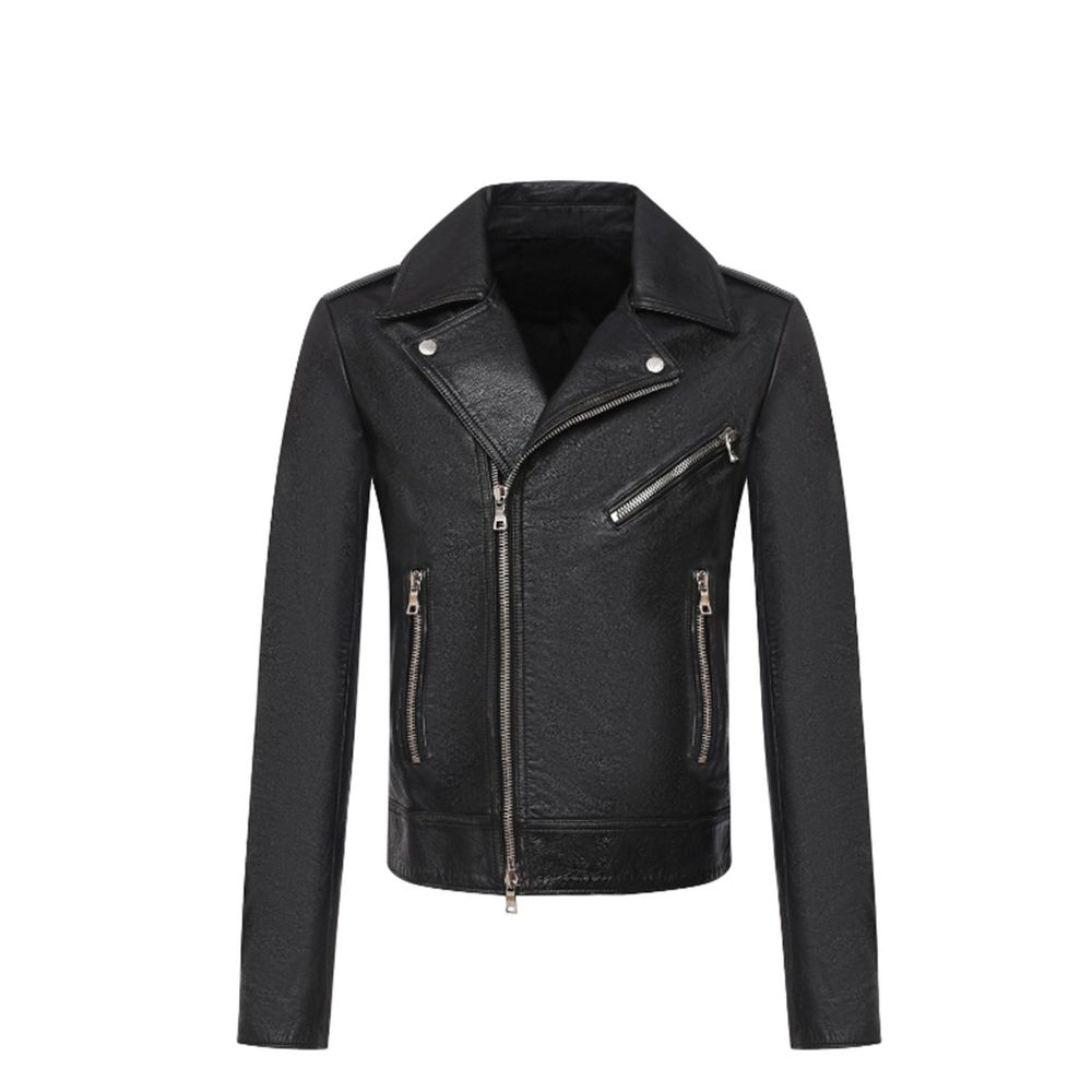 Black Leather Biker Jacket