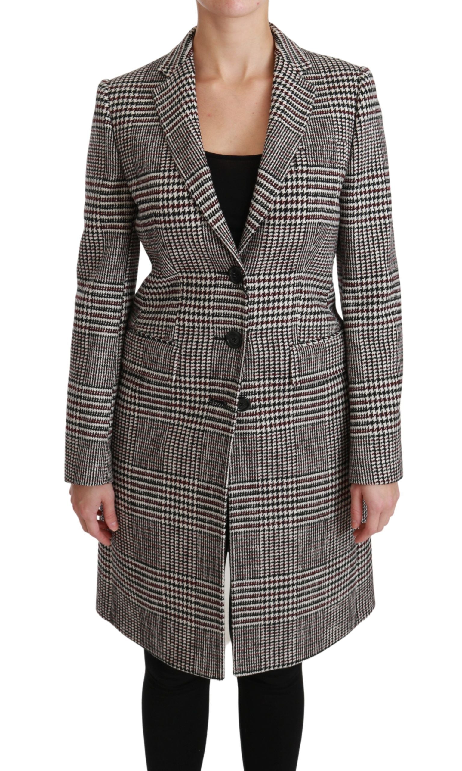 Multicolor trenchcoat met knielange mouwen