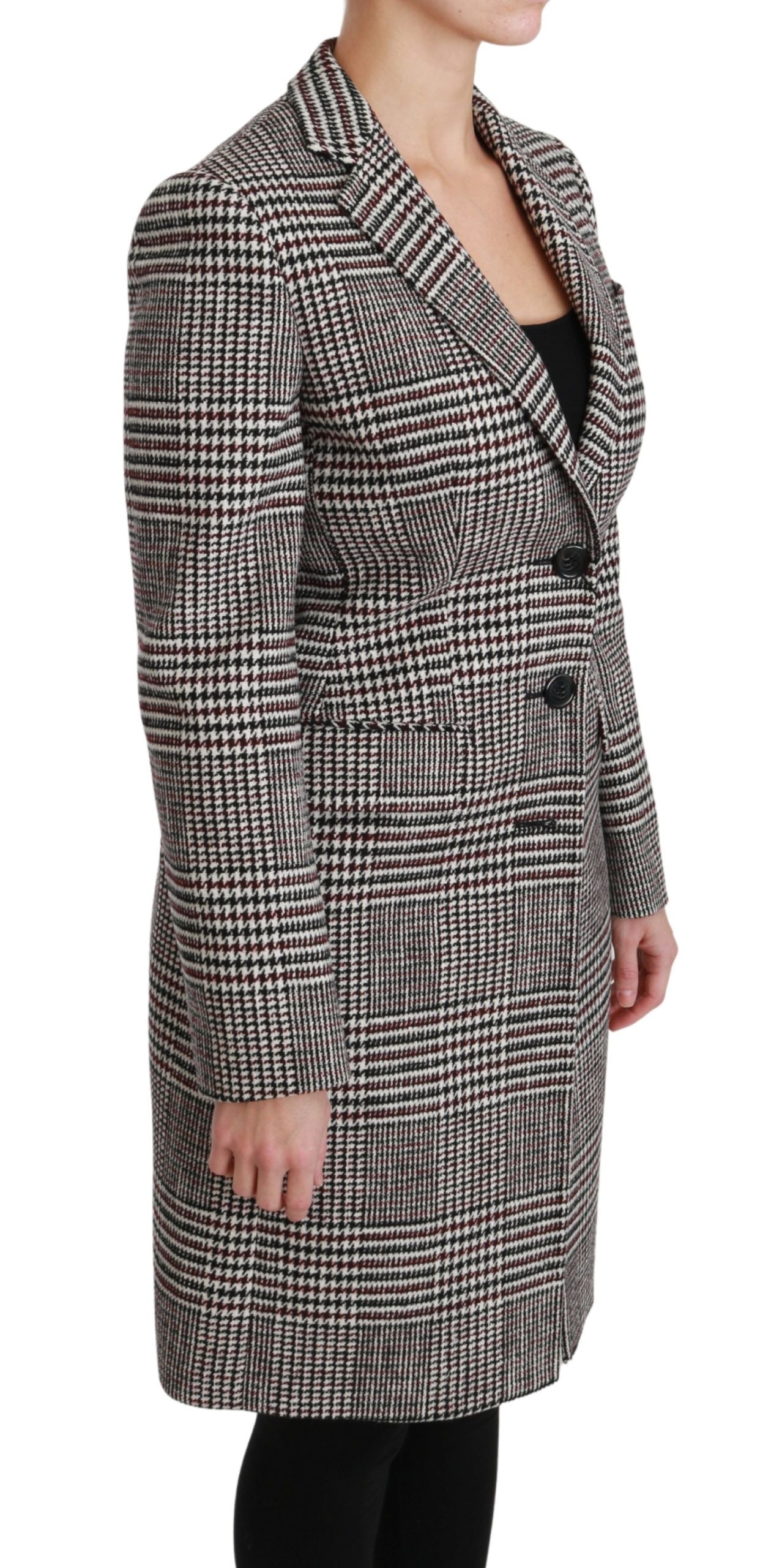 Multicolor trenchcoat met knielange mouwen