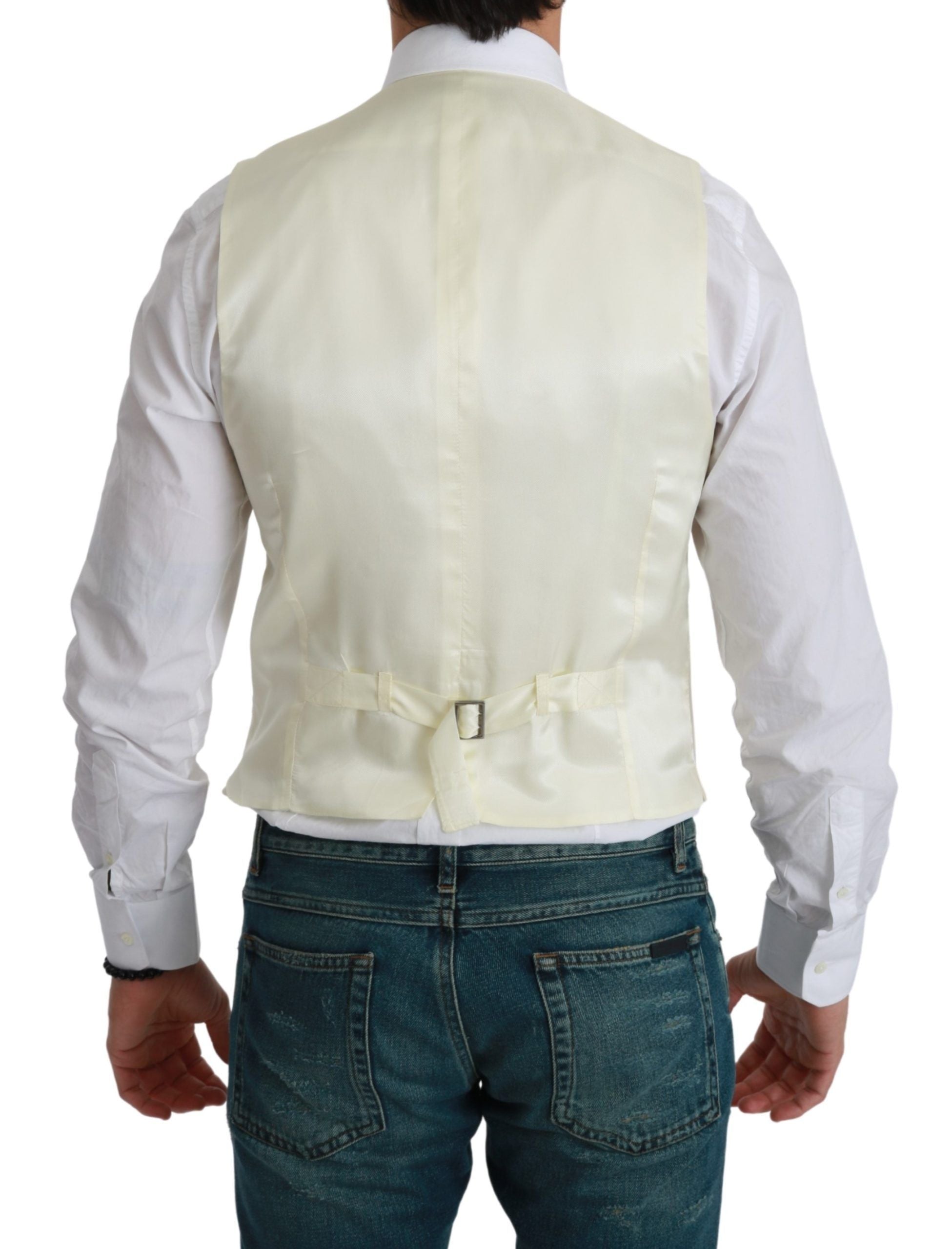 Wit vest, formeel wollen vest