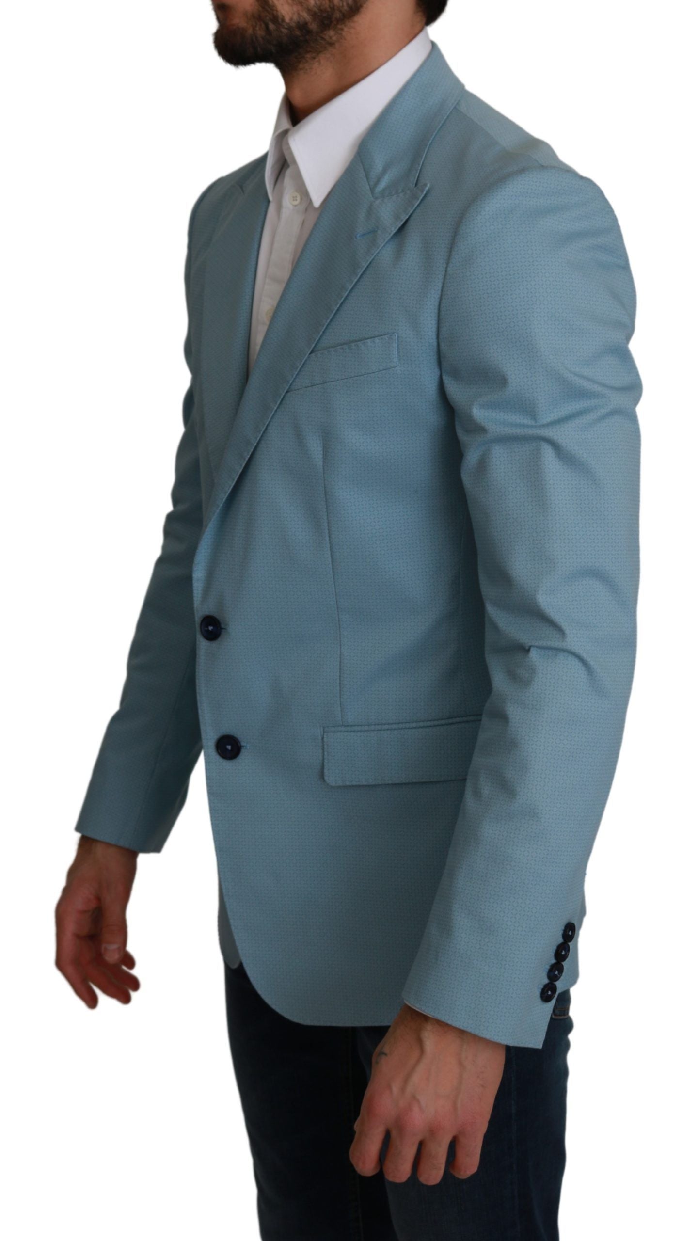 Blauwe Slim Fit Jas MARTINI Blazer