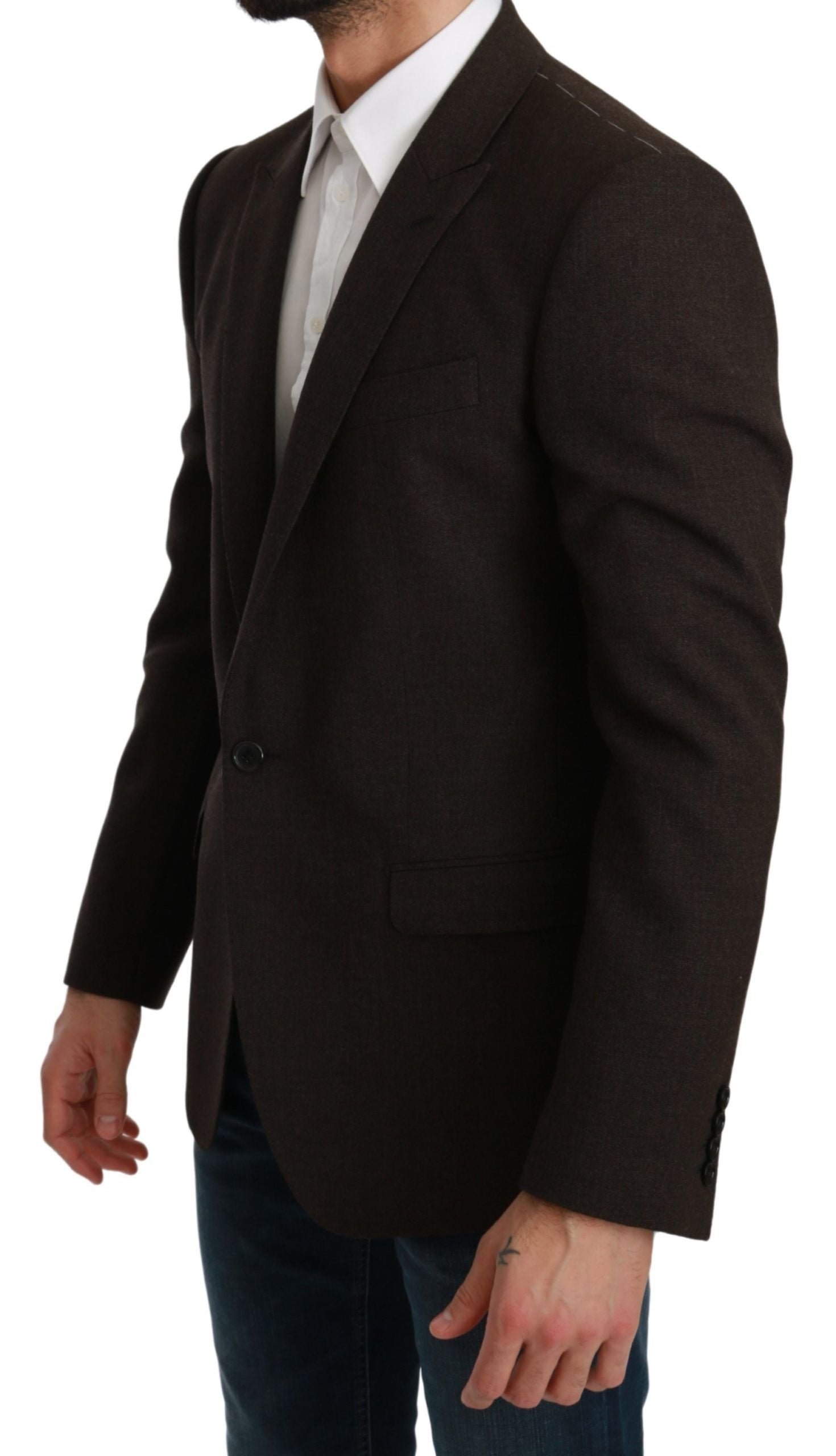 Bruine Slim Fit Jas MARTINI Blazer