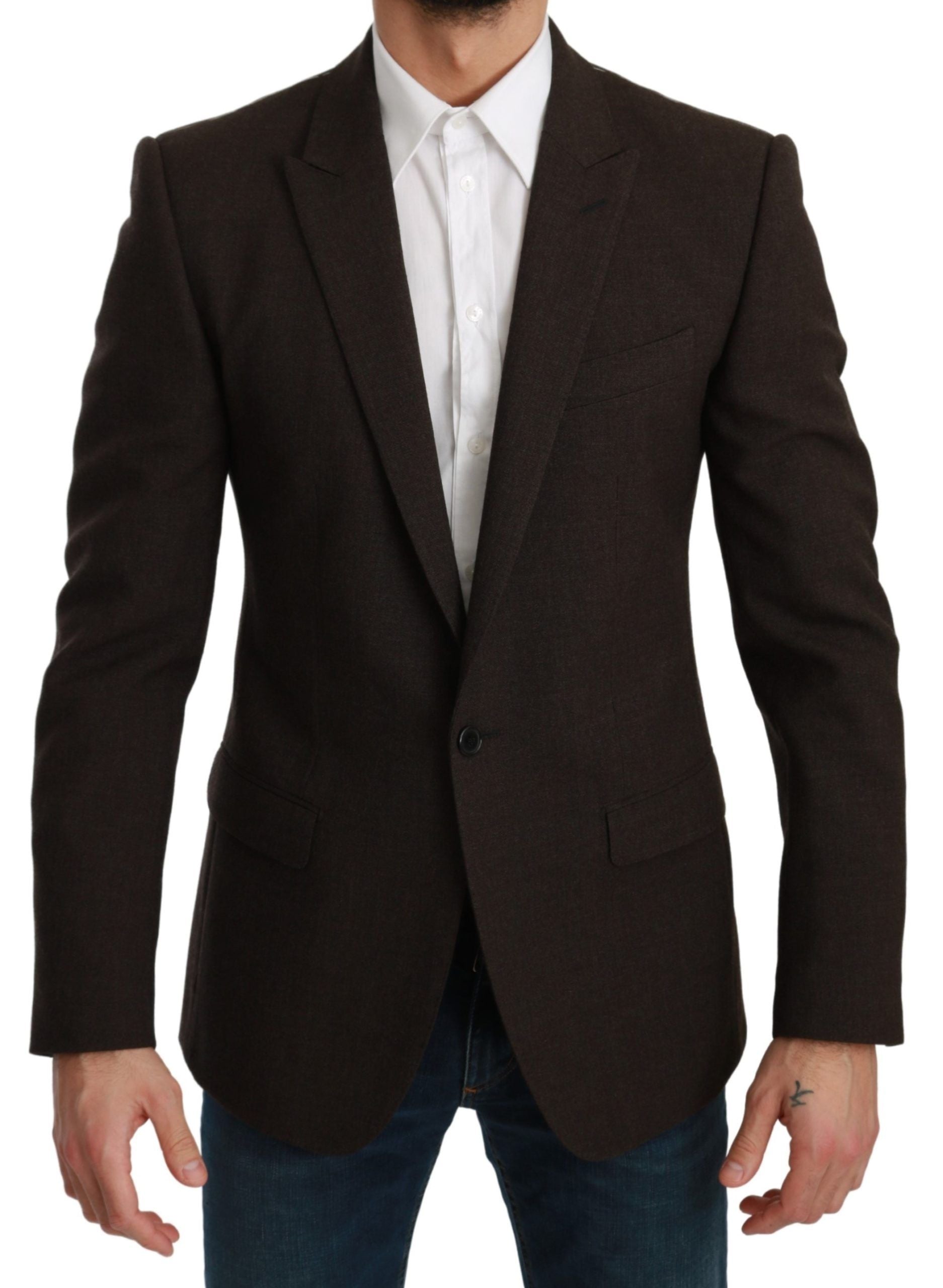 Bruine Slim Fit Jas MARTINI Blazer