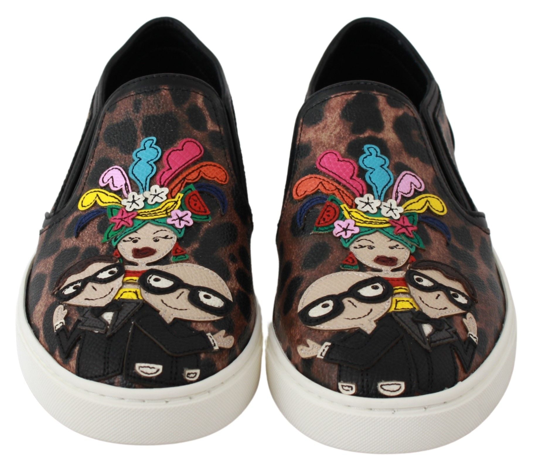 Leren luipaard #dgfamily loafers