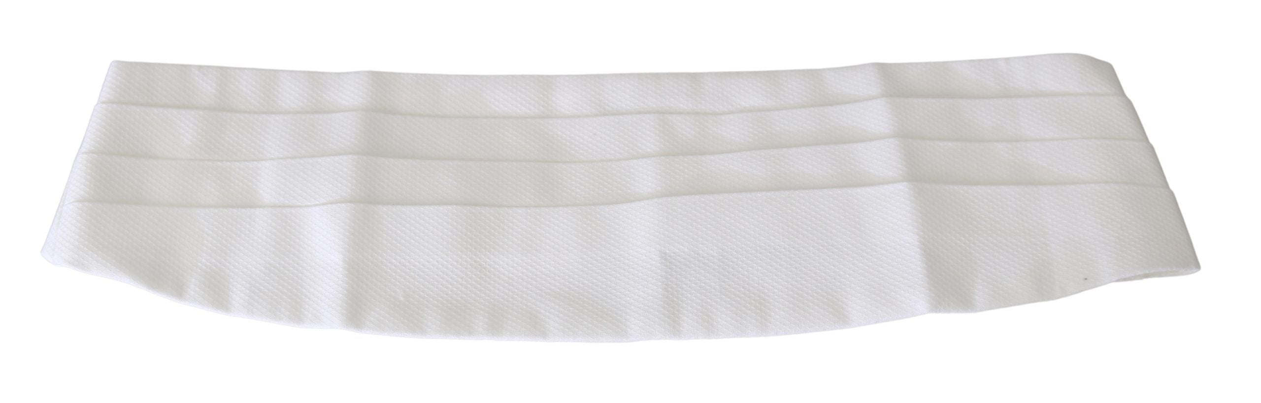 Witte heren tailleband van katoen