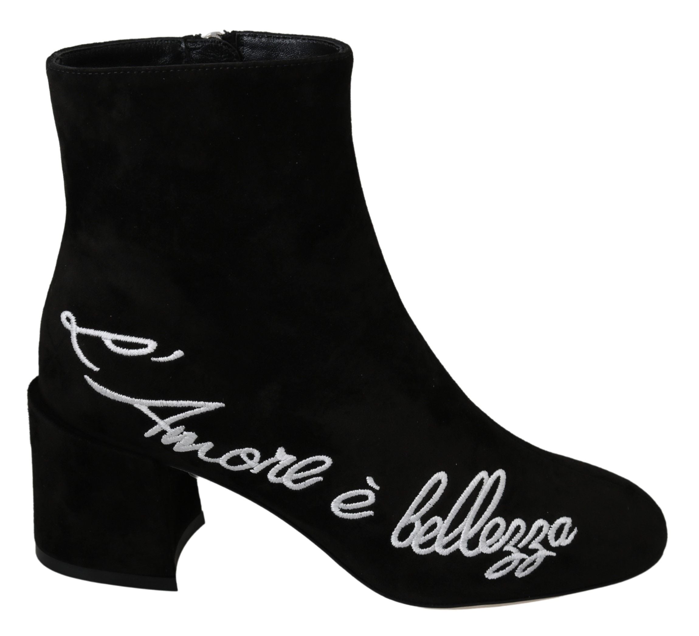 Zwarte suède L'Amore E'Bellezza laarzen schoenen