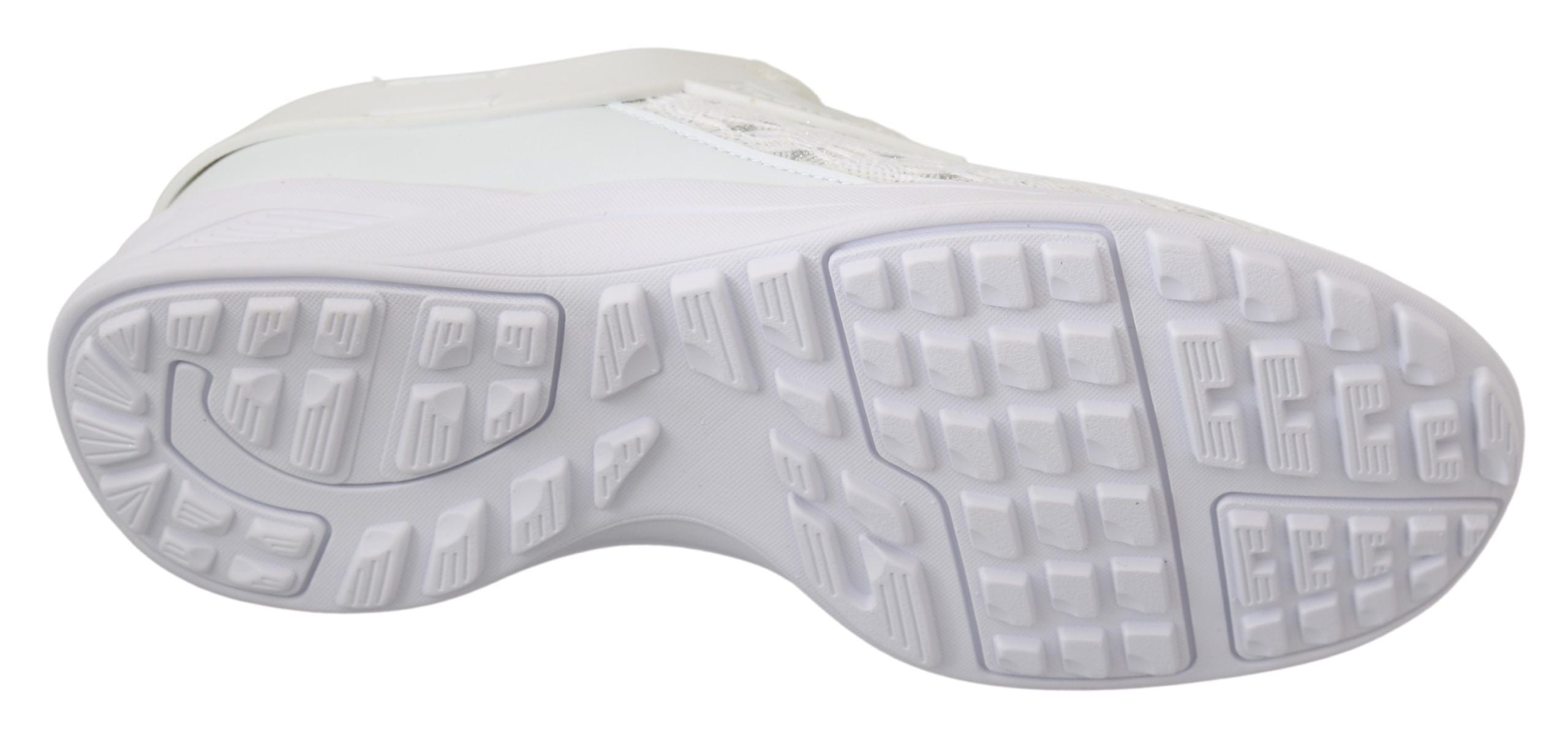 Witte polyester casual sneakers