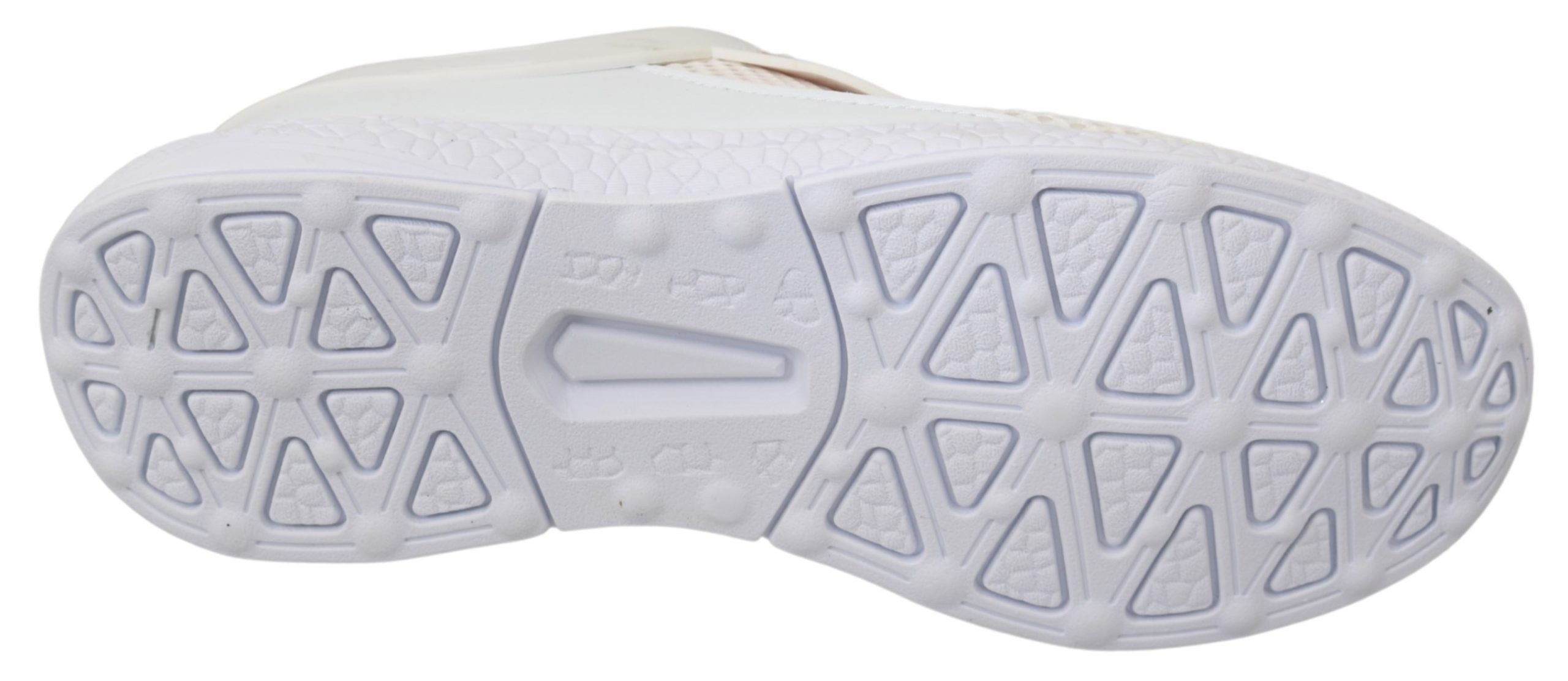 Witte roze polyester Becky sneakers
