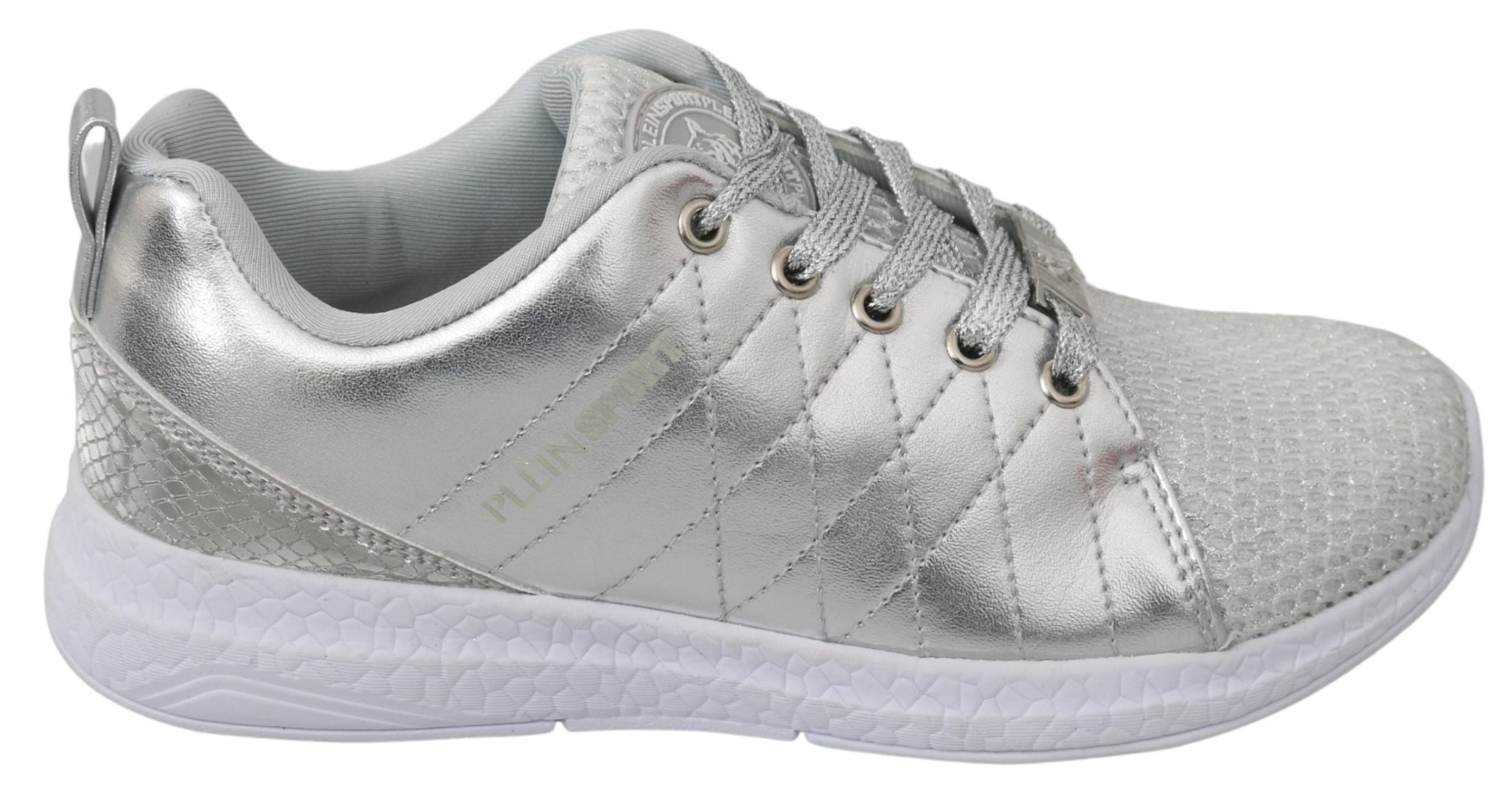 Gisella Zilveren Polyester Sneakers Schoenen