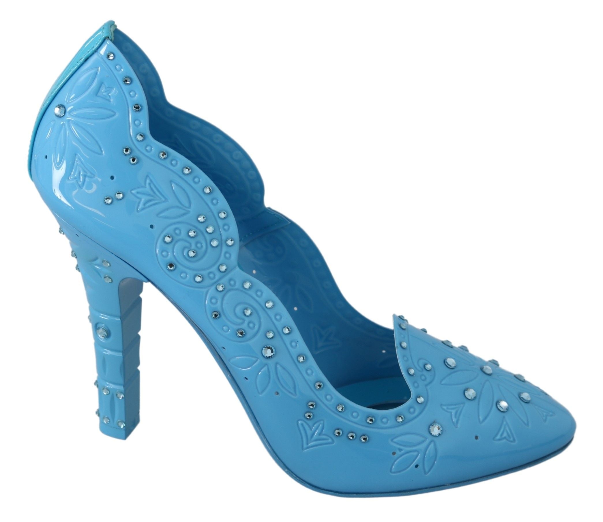 Blauwe kristallen bloemen CINDERELLA hakken