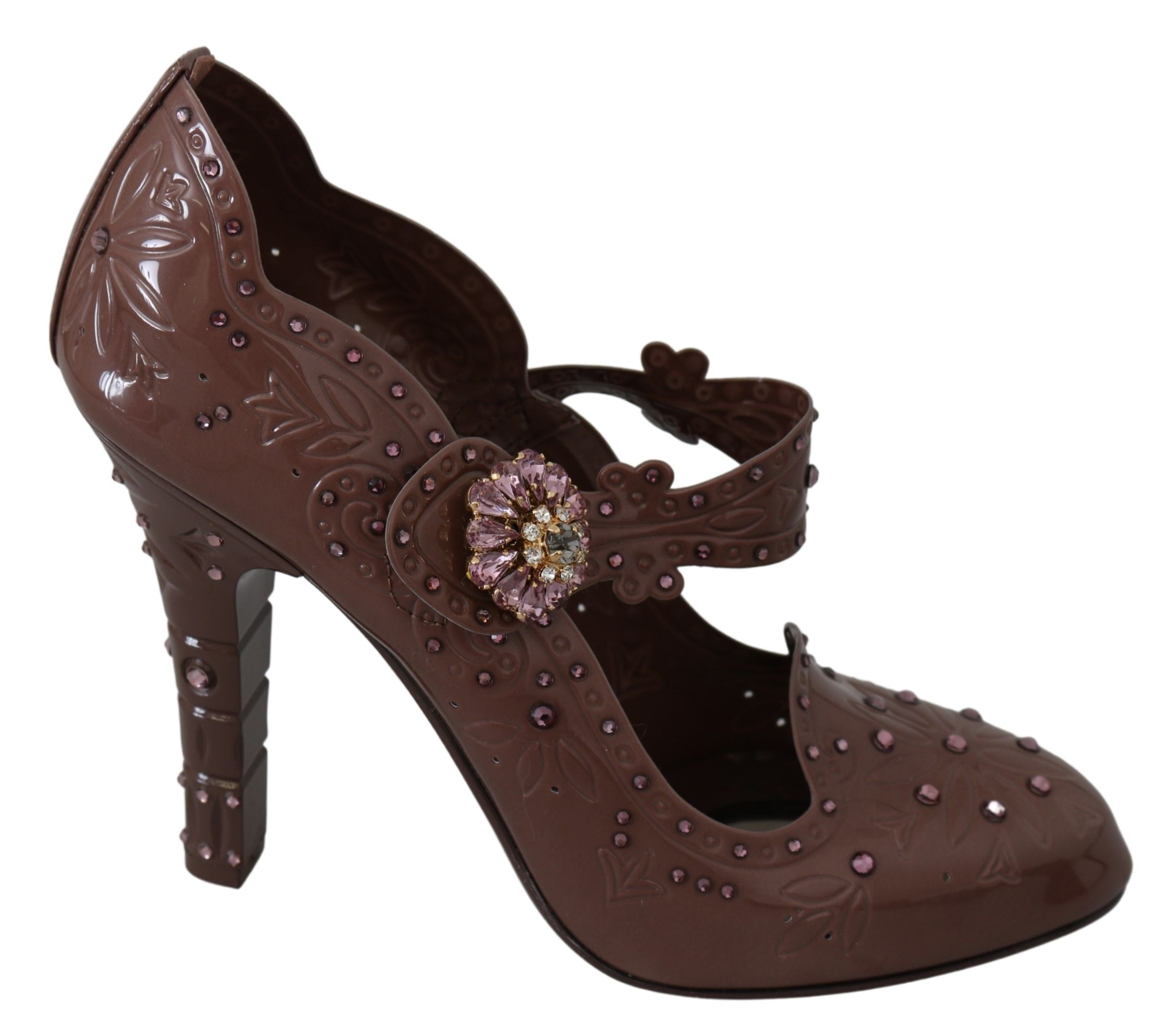 Bruine bloemenkristallen CINDERELLA hakken