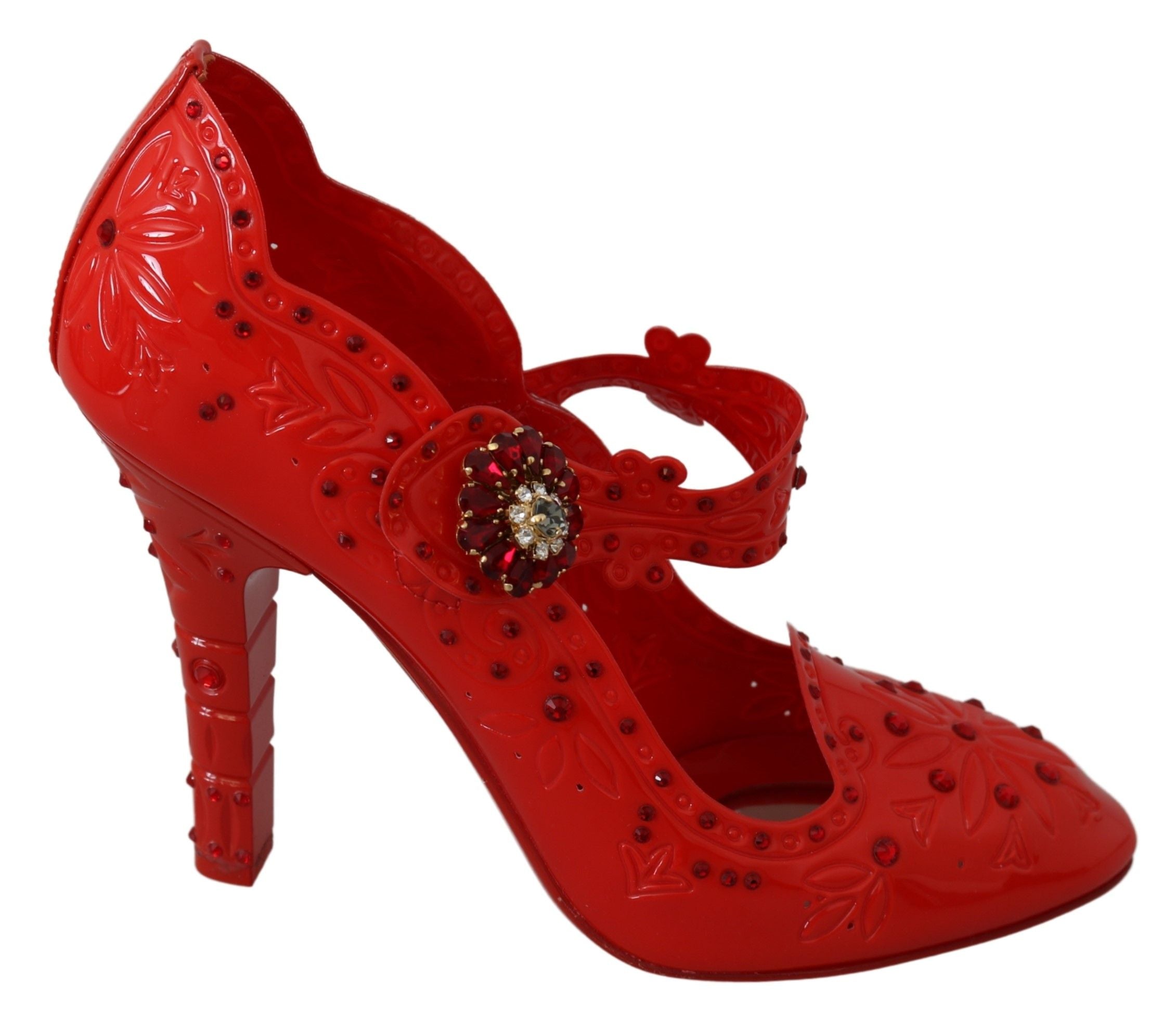 Rode bloemenkristallen CINDERELLA hakken