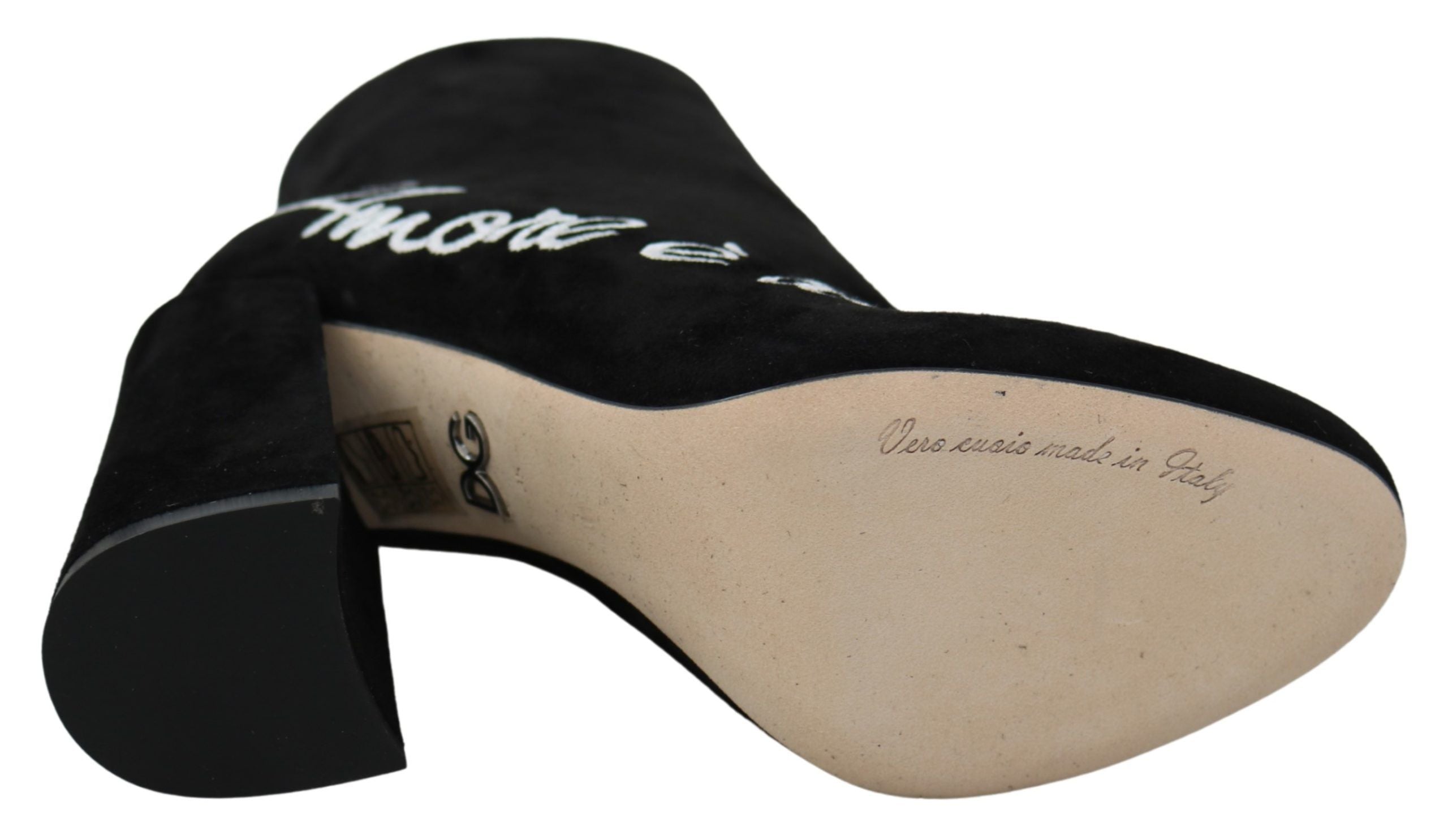 Zwarte suède L'Amore E'Bellezza laarzen schoenen