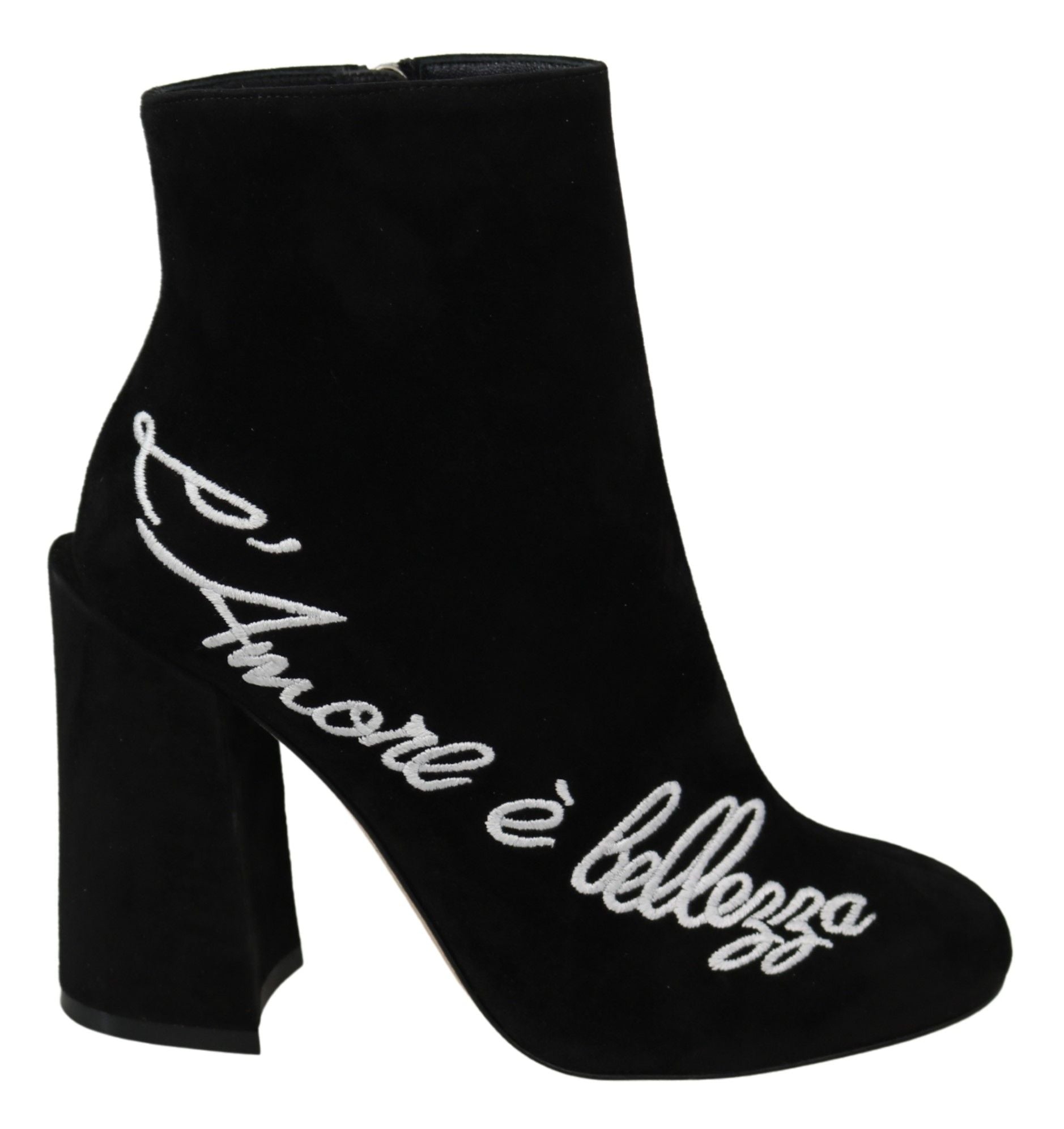 Zwarte suède L'Amore E'Bellezza laarzen schoenen