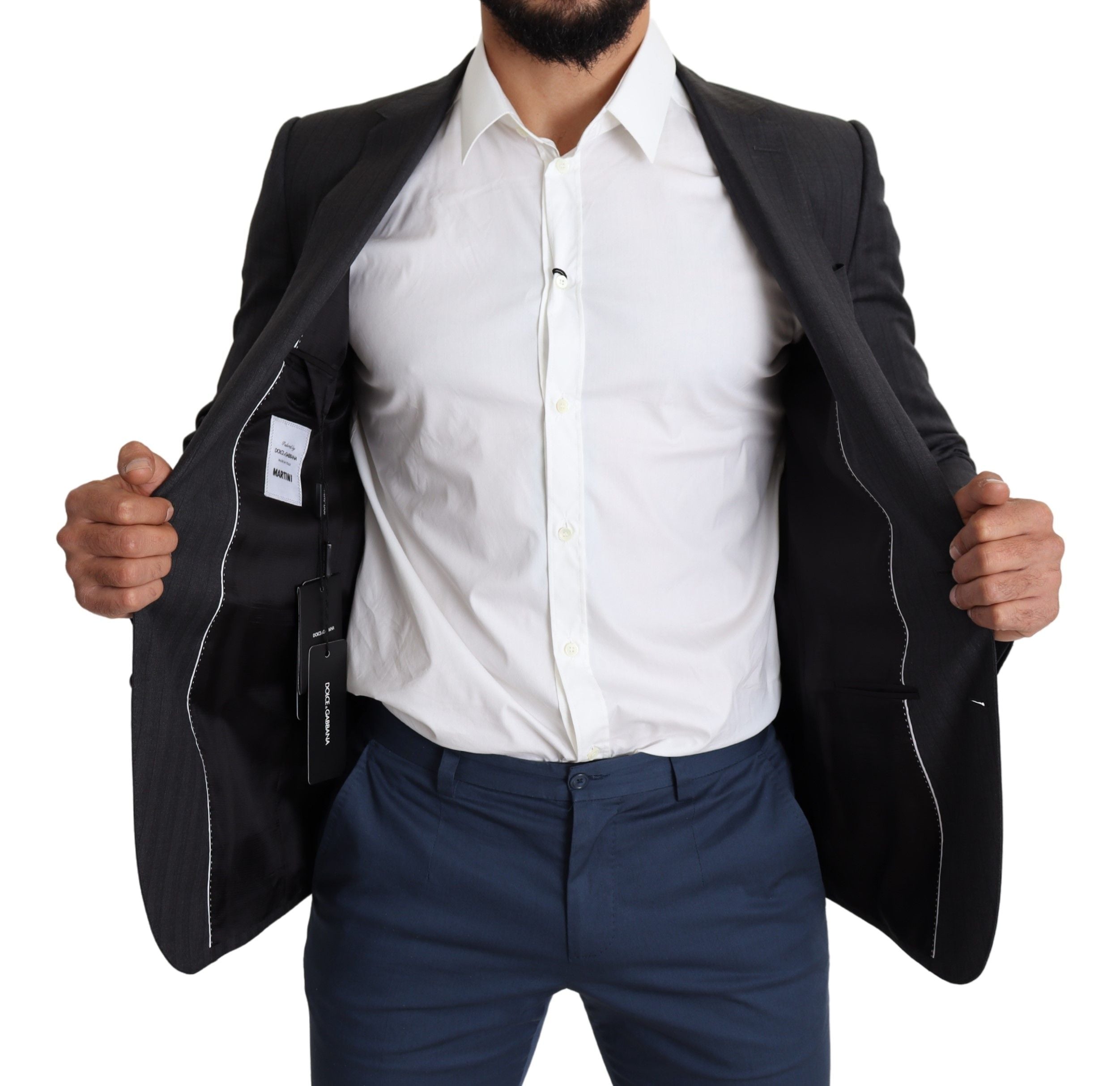 Zwarte wollen enkelrijsjas MARTINI Blazer