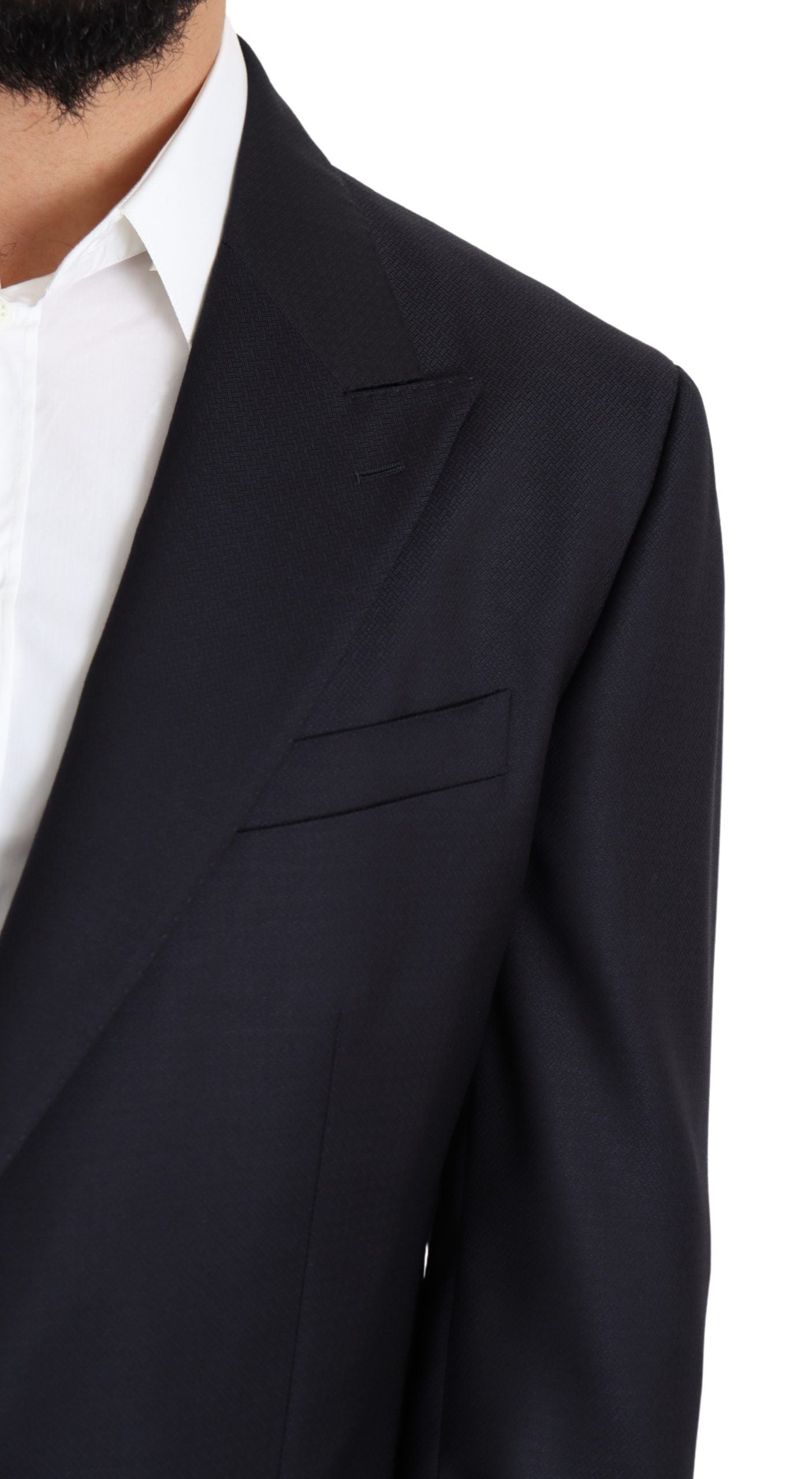 Zwarte wollen enkelrijs NAPOLI blazer