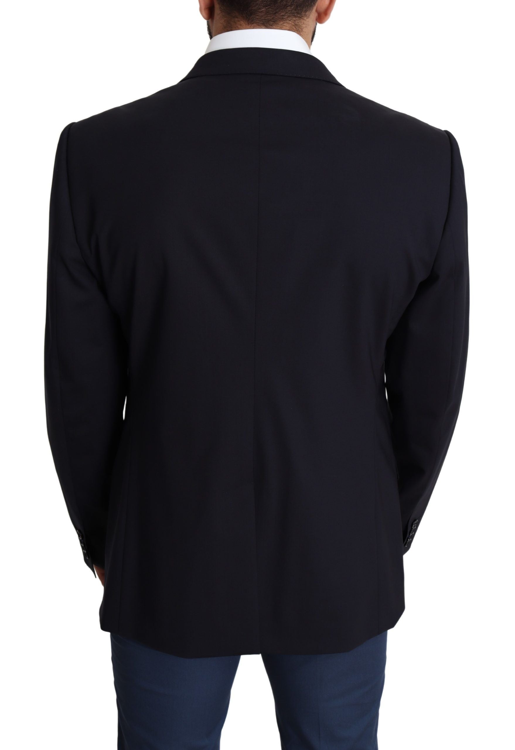 Zwarte wollen stretch herenjas MARTINI Blazer