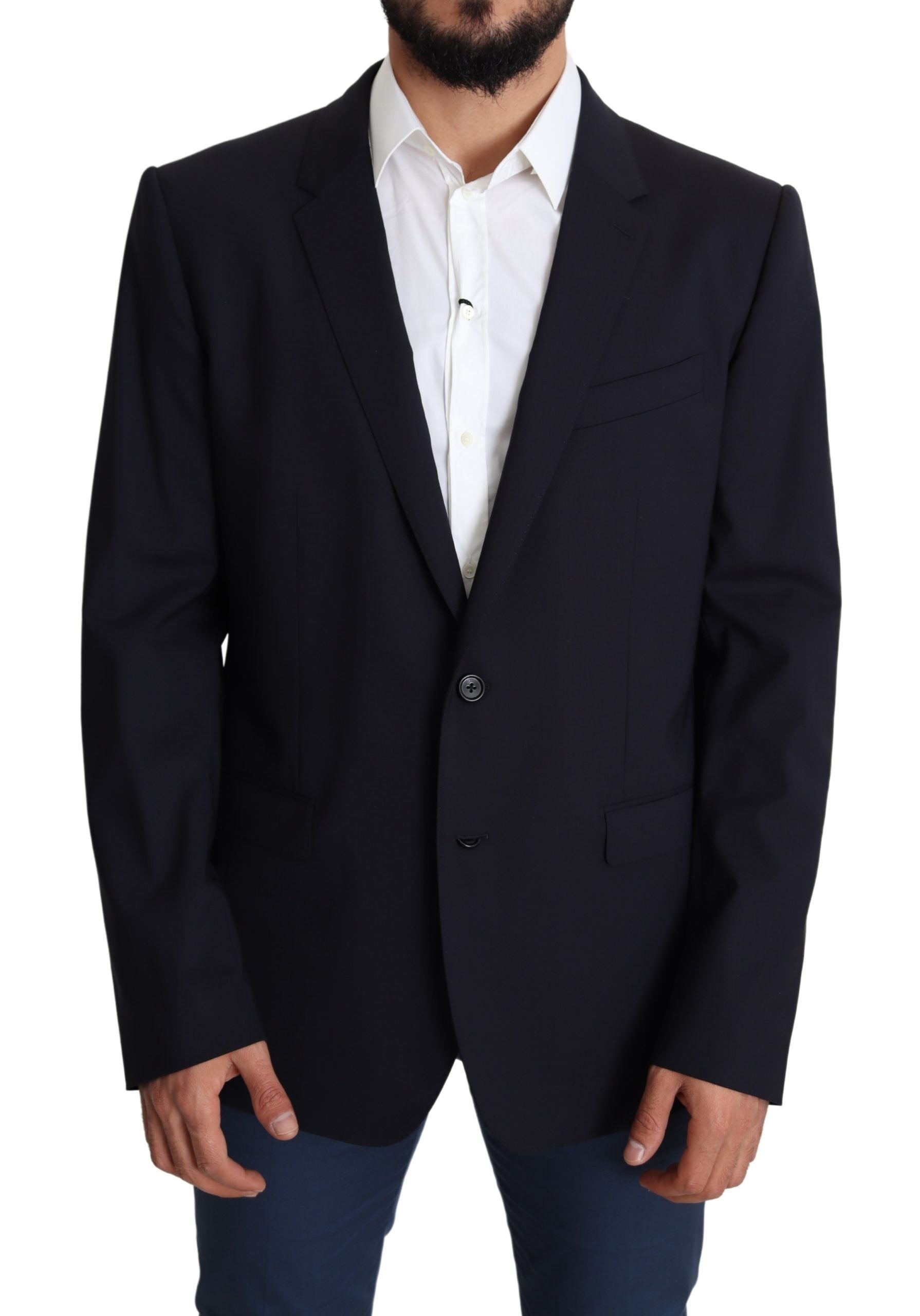 Zwarte wollen stretch herenjas MARTINI Blazer
