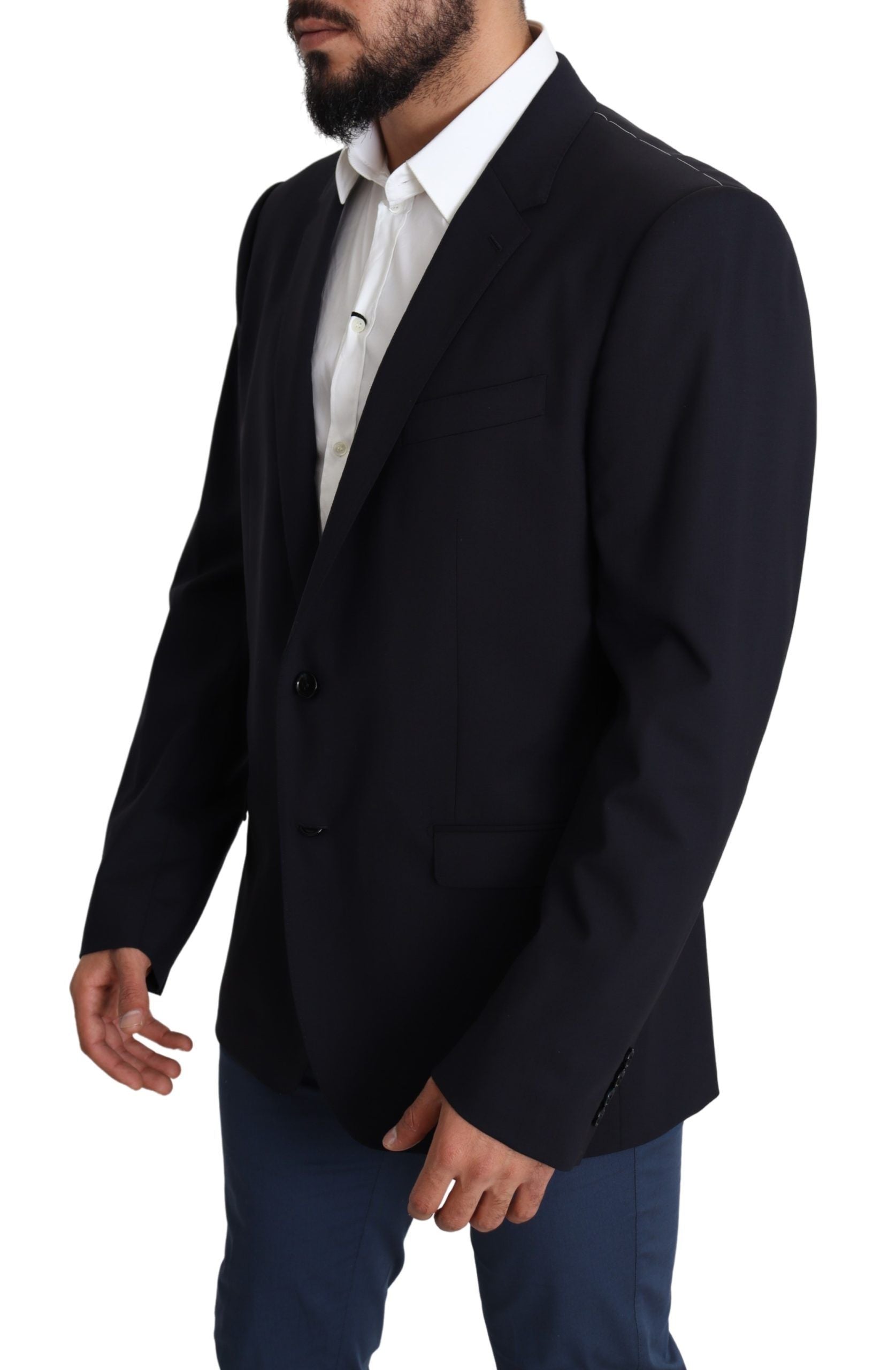 Zwarte wollen stretch herenjas MARTINI Blazer