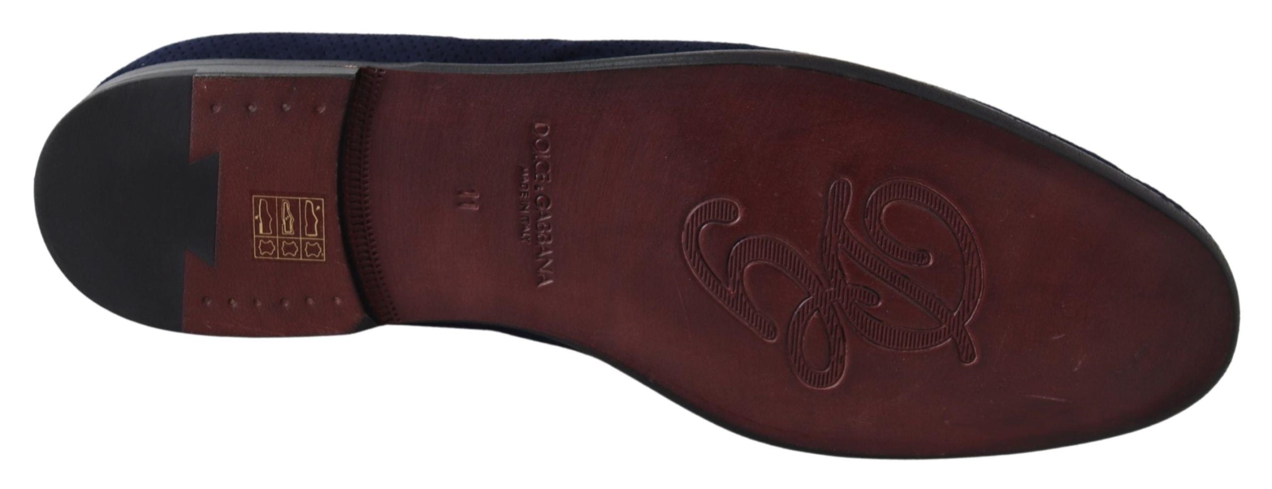 Blauwe suède Caiman loafers pantoffels