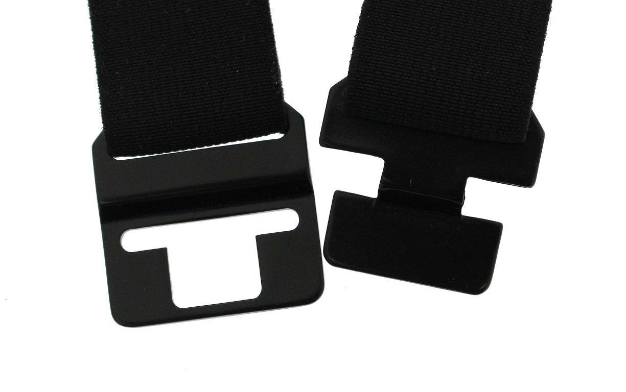 Witte taille zijden cumberband riem
