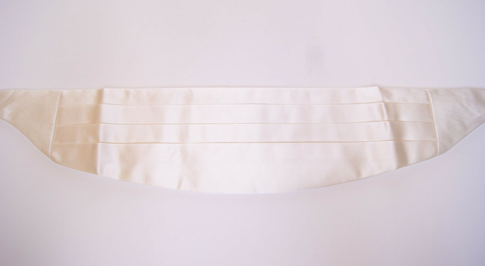 Witte taille smoking riem cummerbund