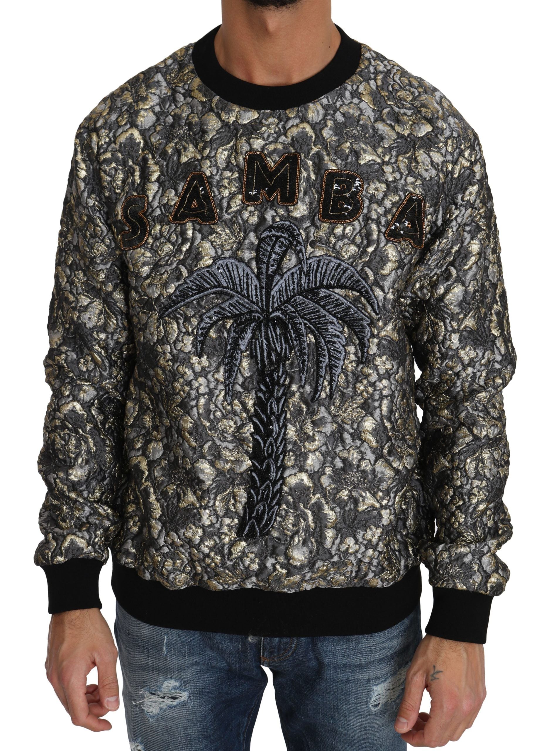 Multicolor SAMBA Jacquard Palmtree Pullover Trui