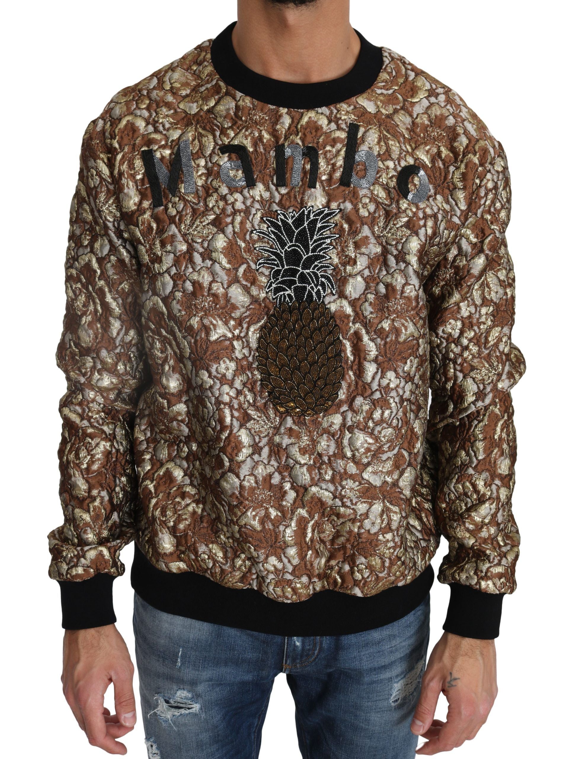 Multicolor MAMBO Jacquard Pineapple Pullover Trui