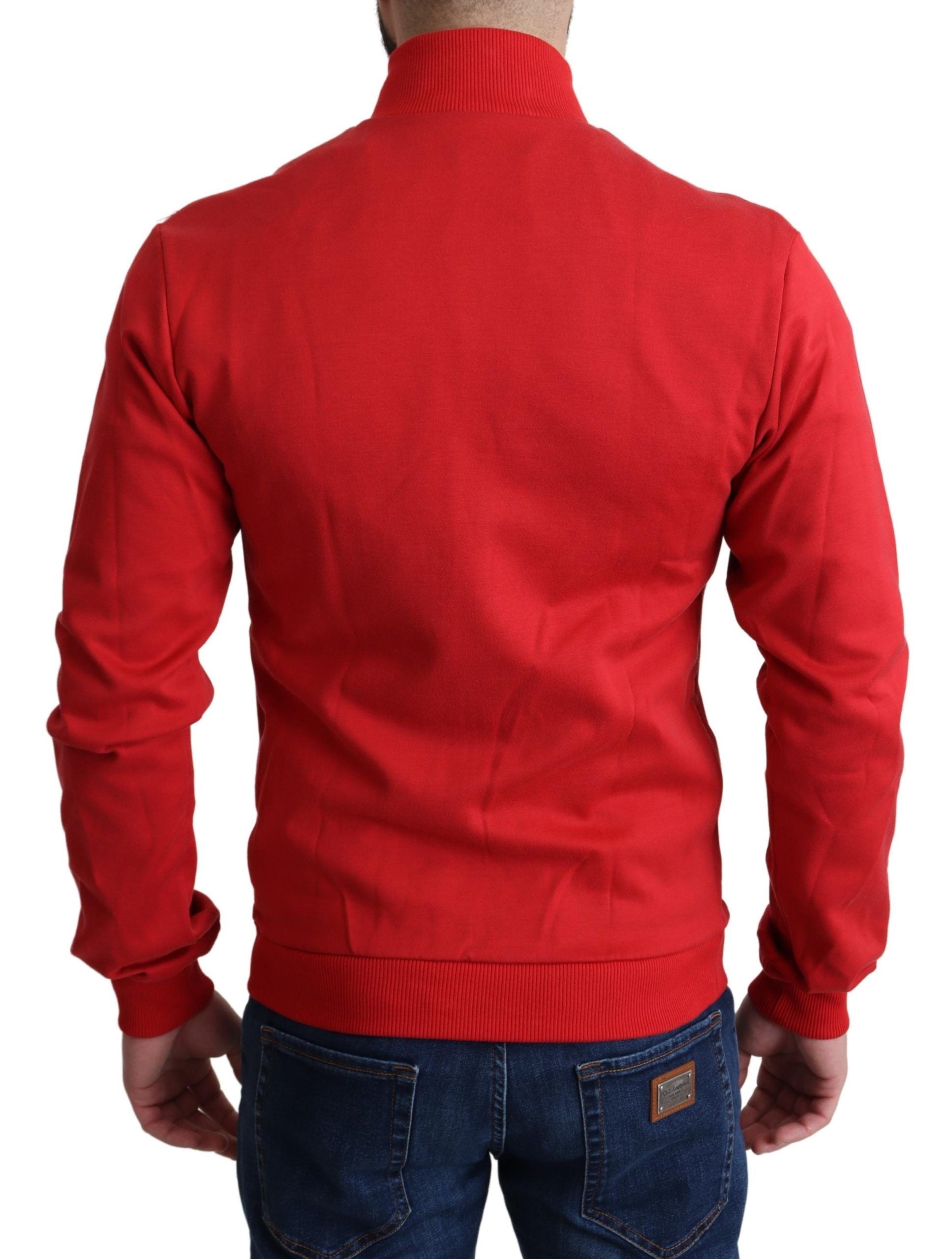 Rode DG Motor Club Cardigan Trui met Rits
