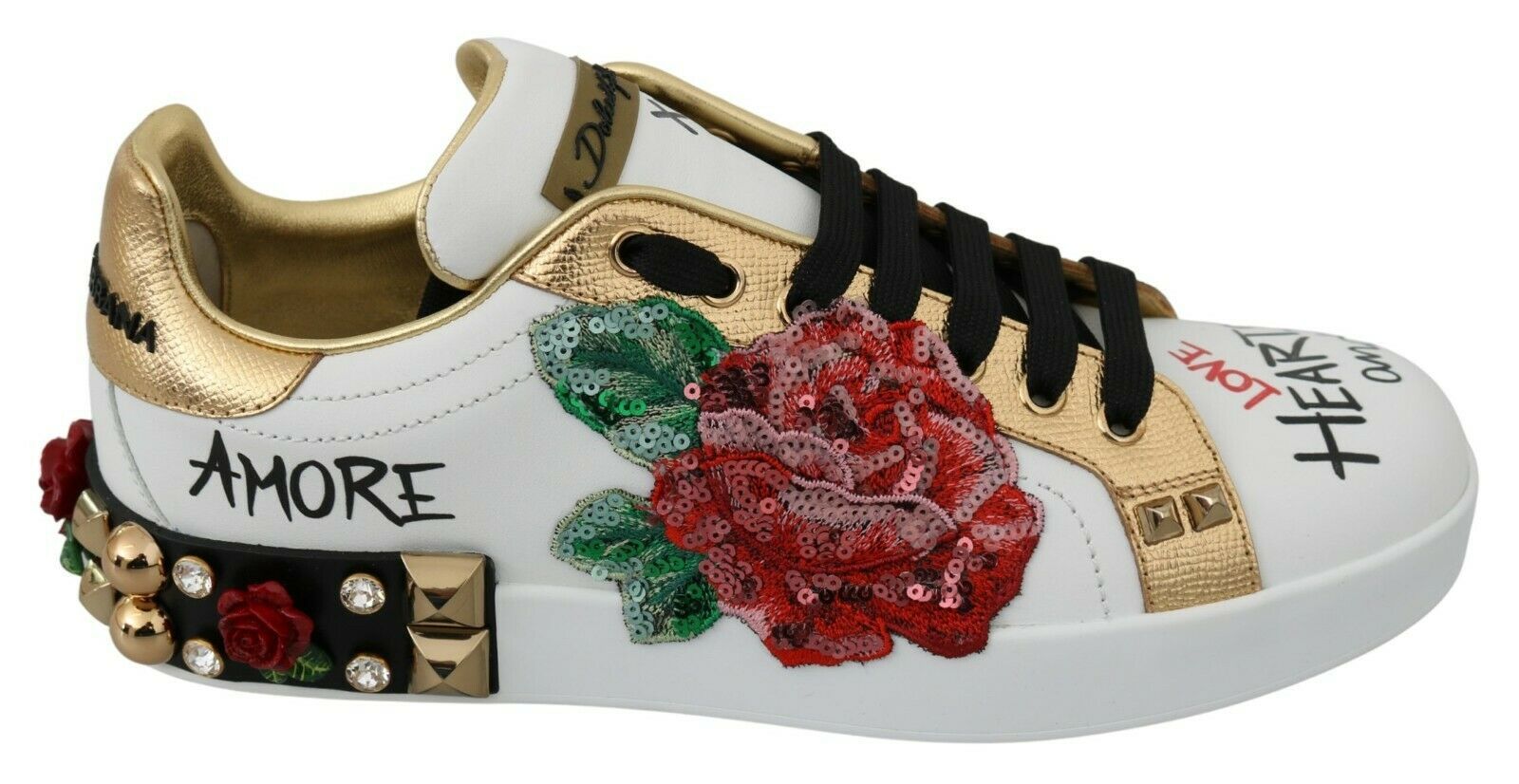 Witte rozen met pailletten en kristallen voor dames