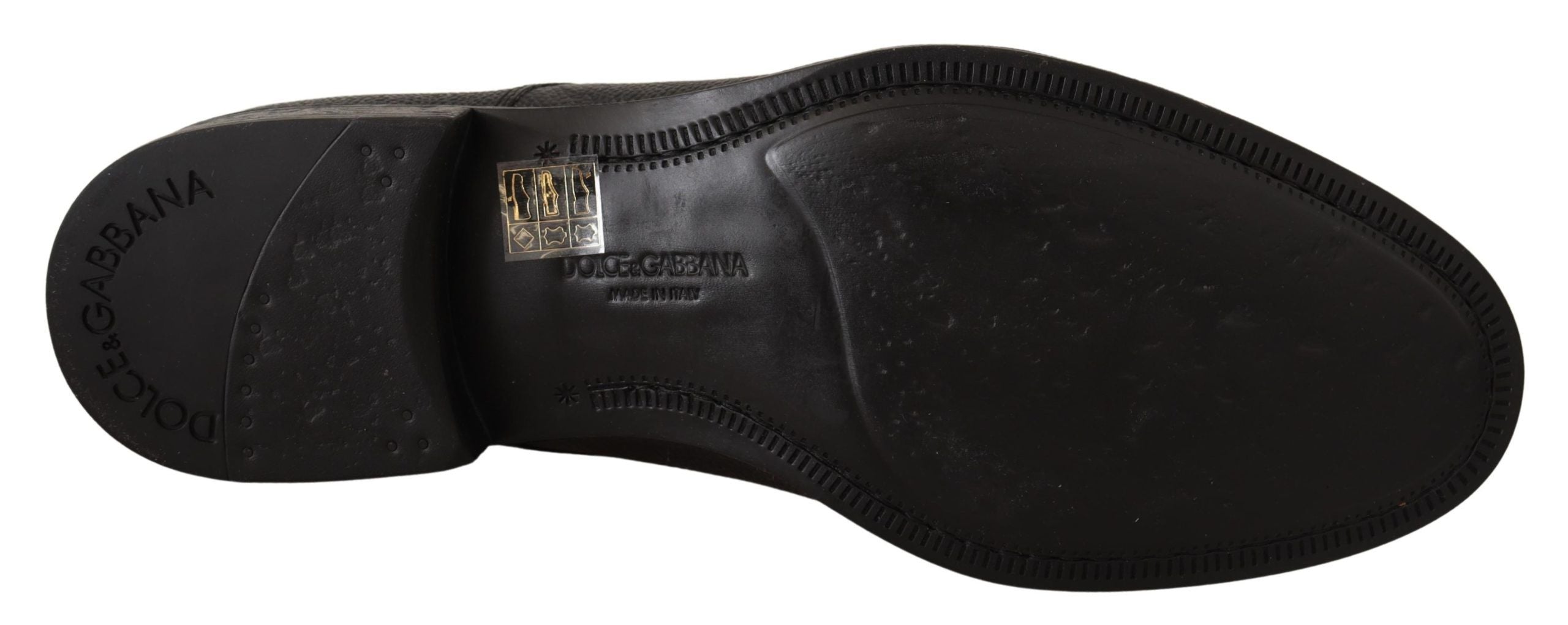 Zwarte leren veterschoenen voor heren
