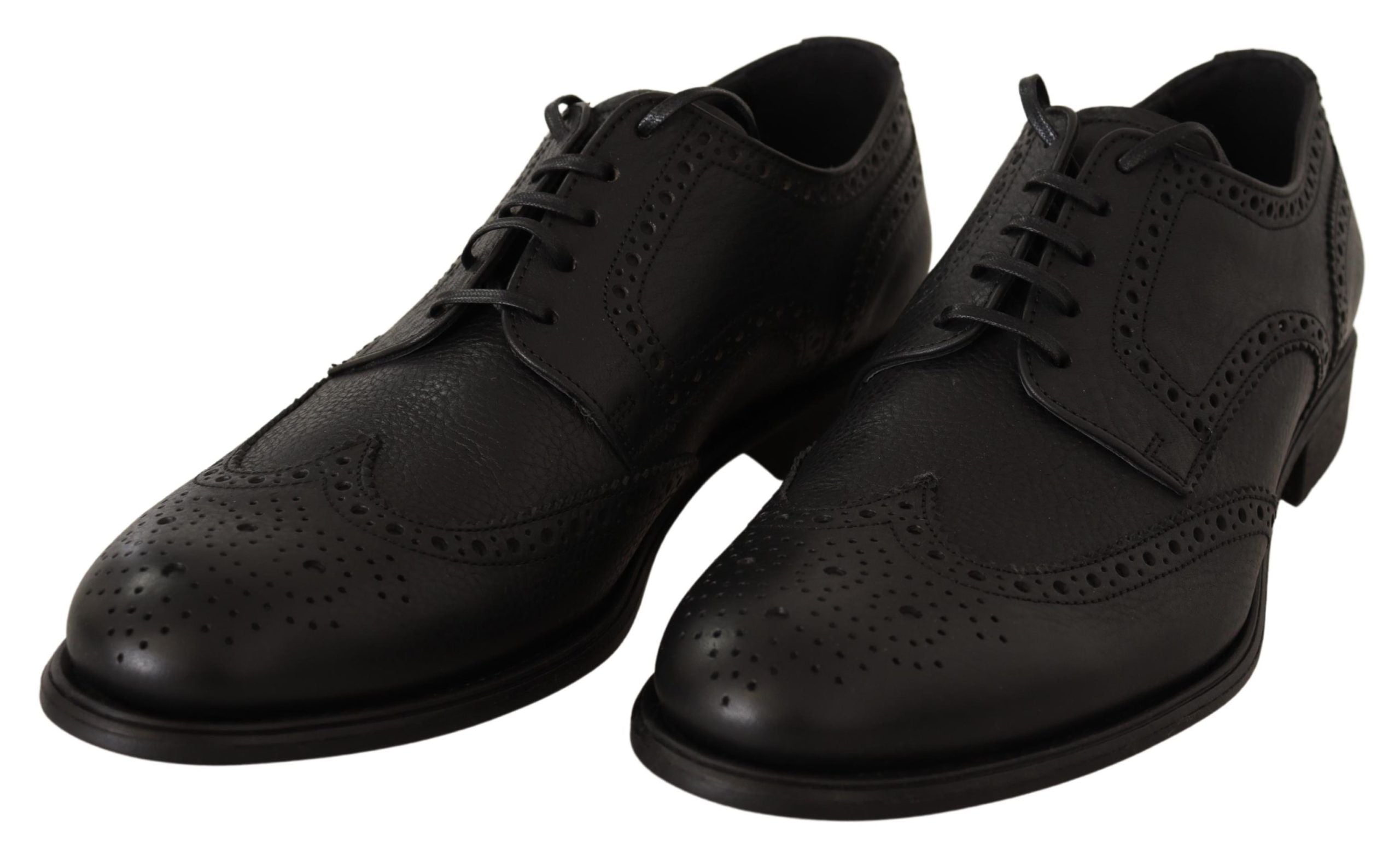 Zwarte leren Oxford Wingtip formele schoenen